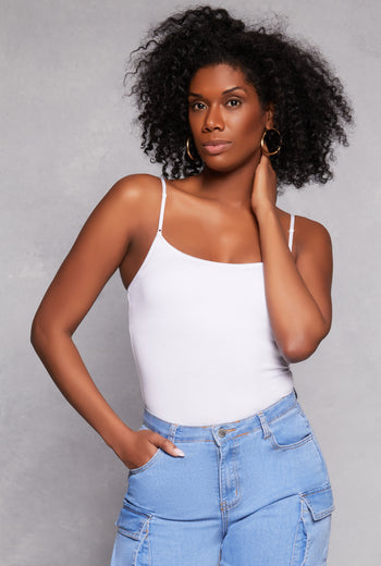 Scoop Neck Shelf Bra Cami