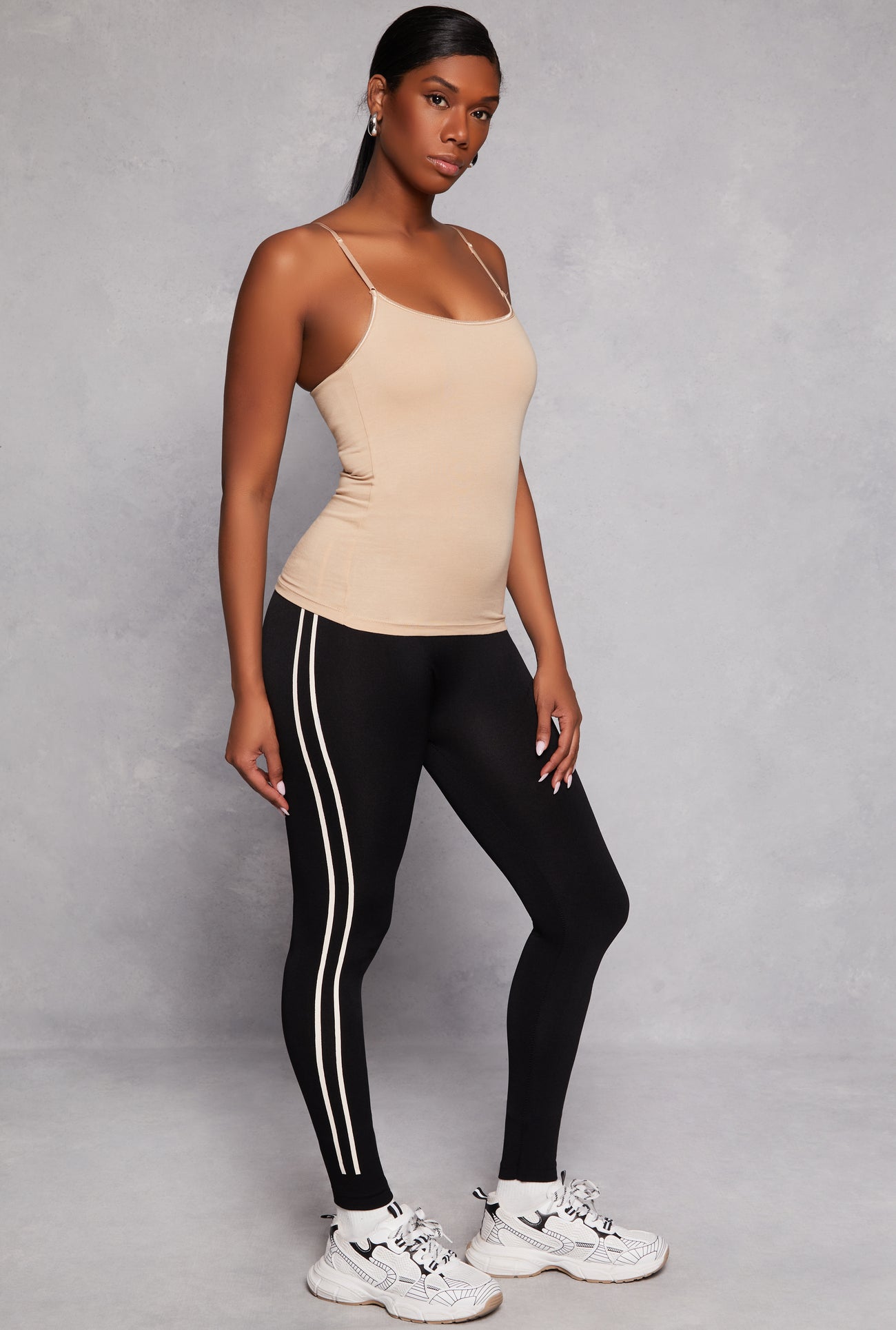 Scoop Neck Shelf Bra Cami