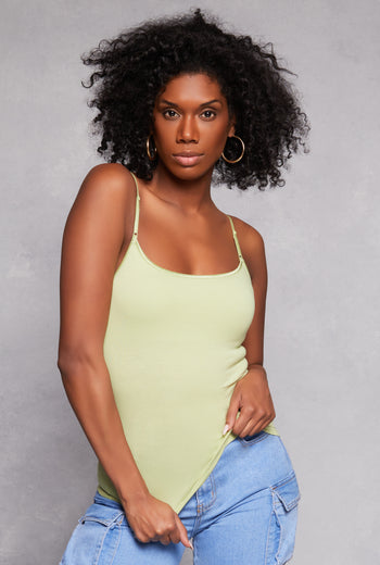 Scoop Neck Shelf Bra Cami