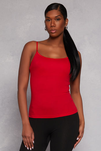 Scoop Neck Shelf Bra Cami
