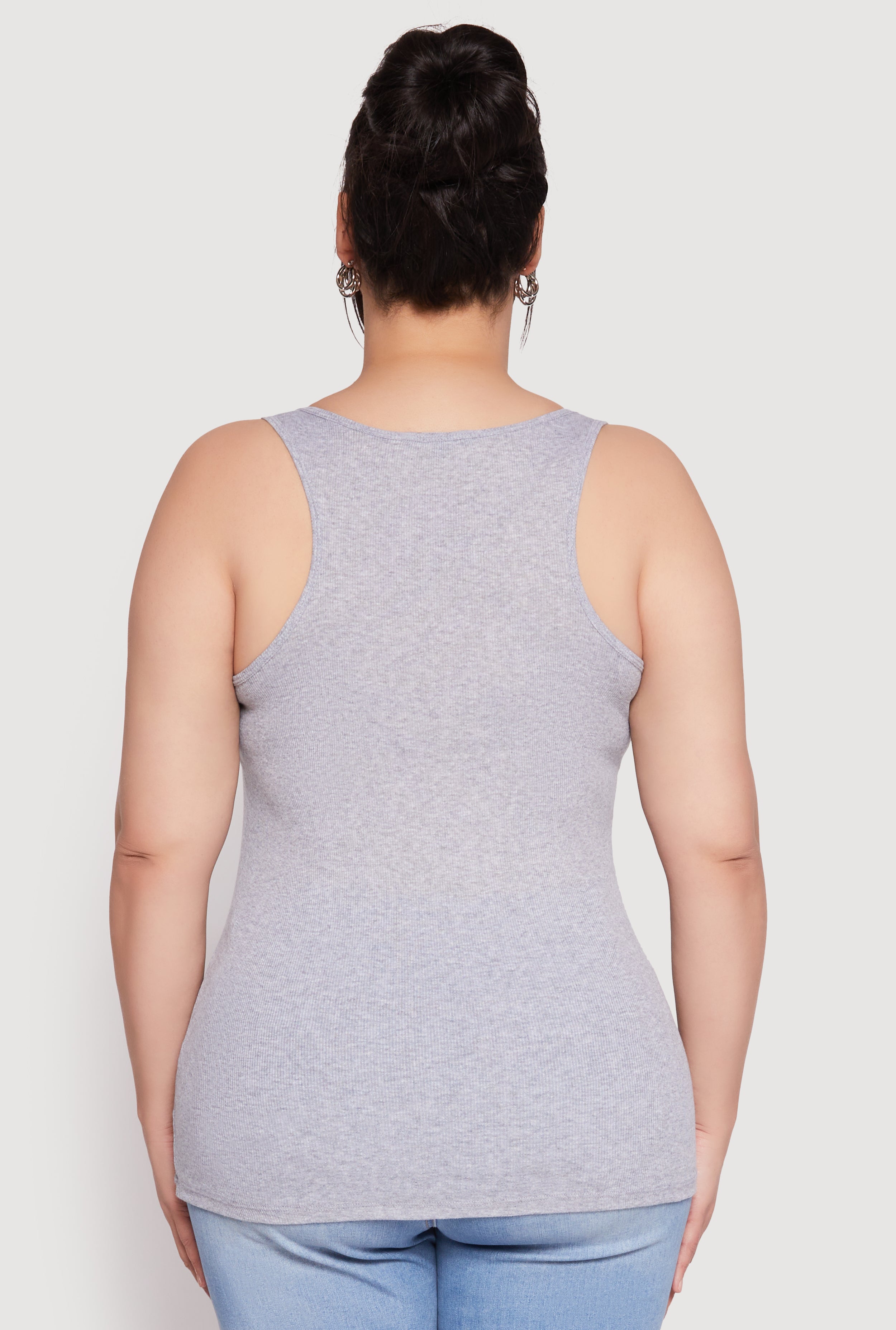 Plus Size Rib Knit Tank Top