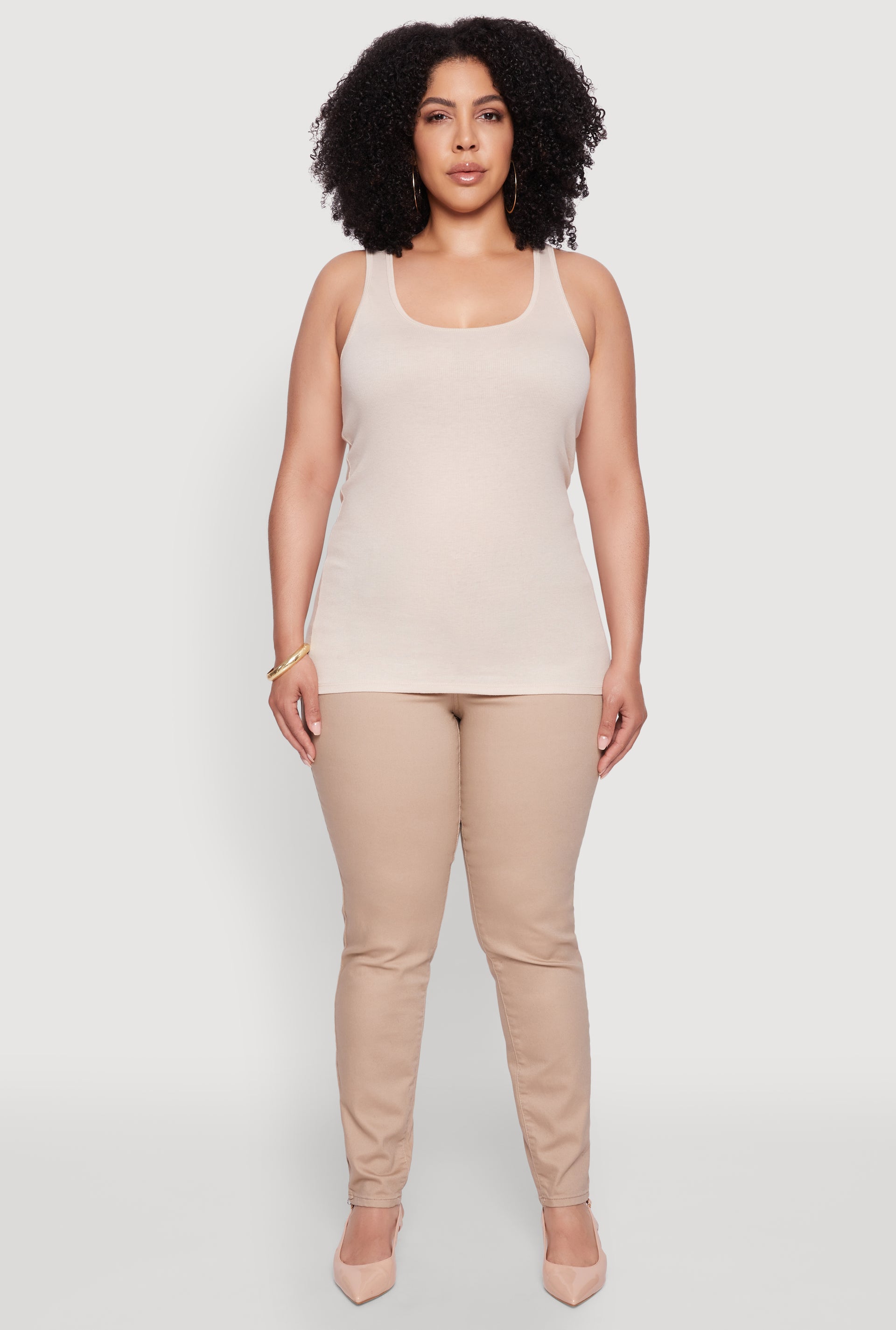 Plus Size Rib Knit Tank Top
