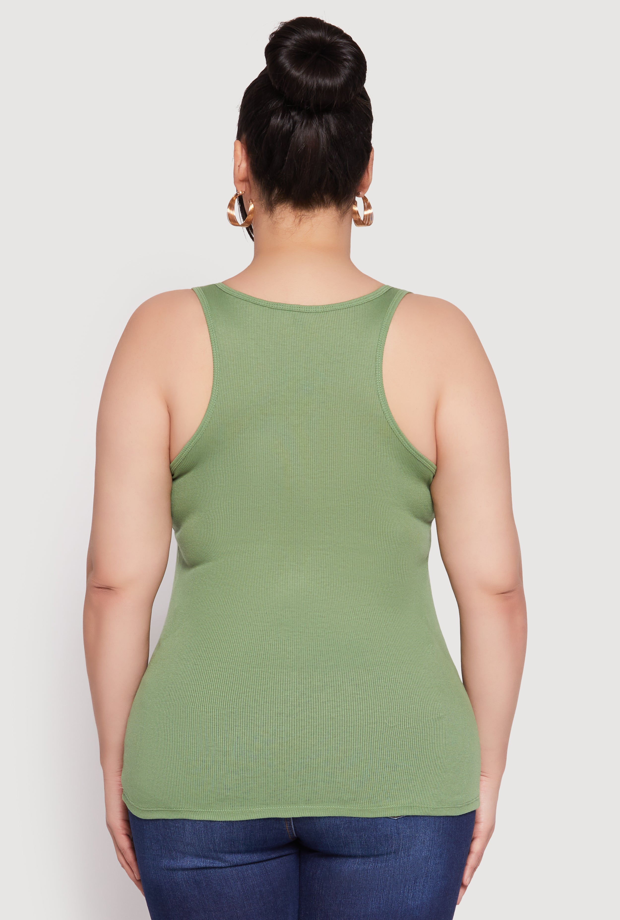 Plus Size Rib Knit Tank Top