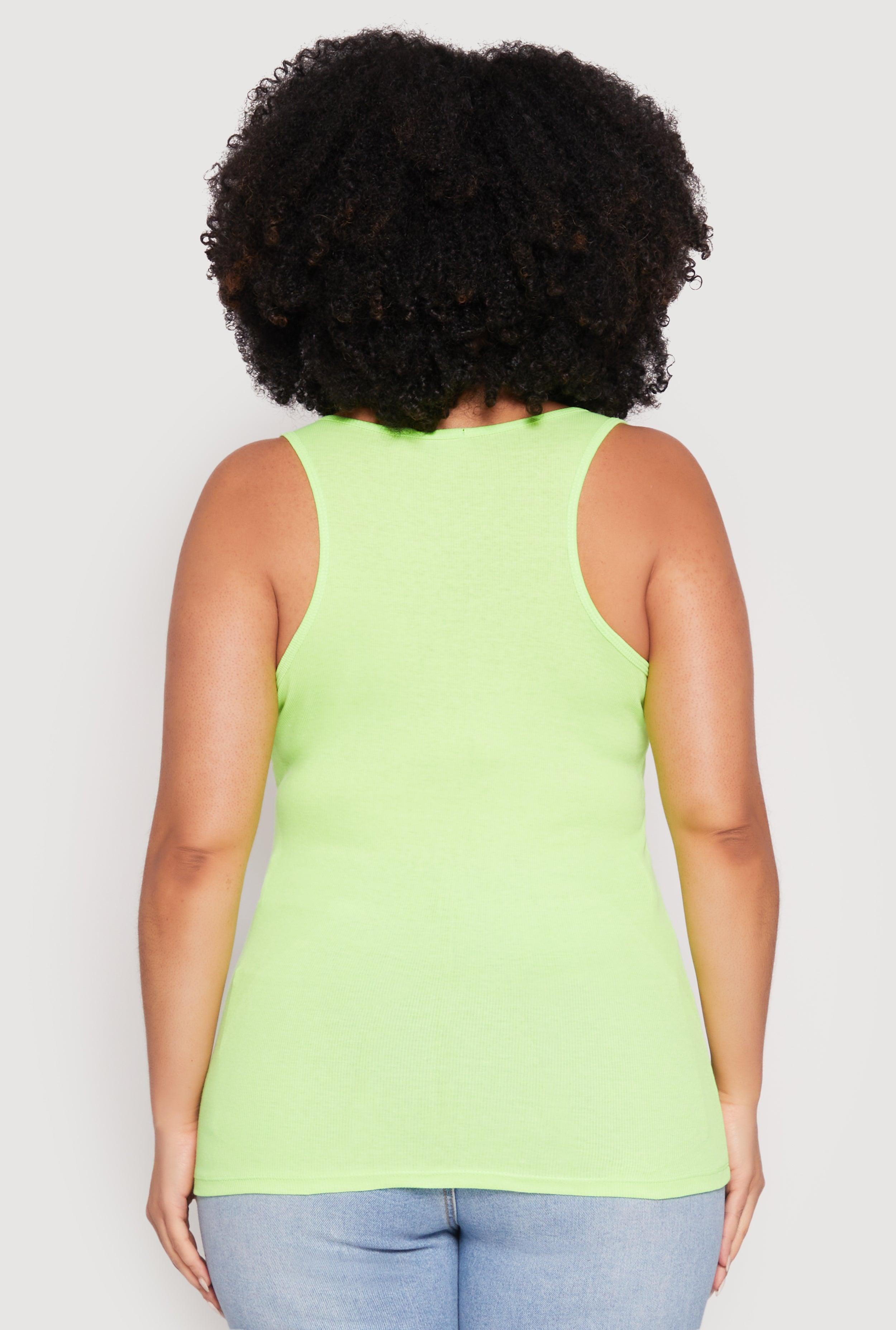 Plus Size Rib Knit Tank Top