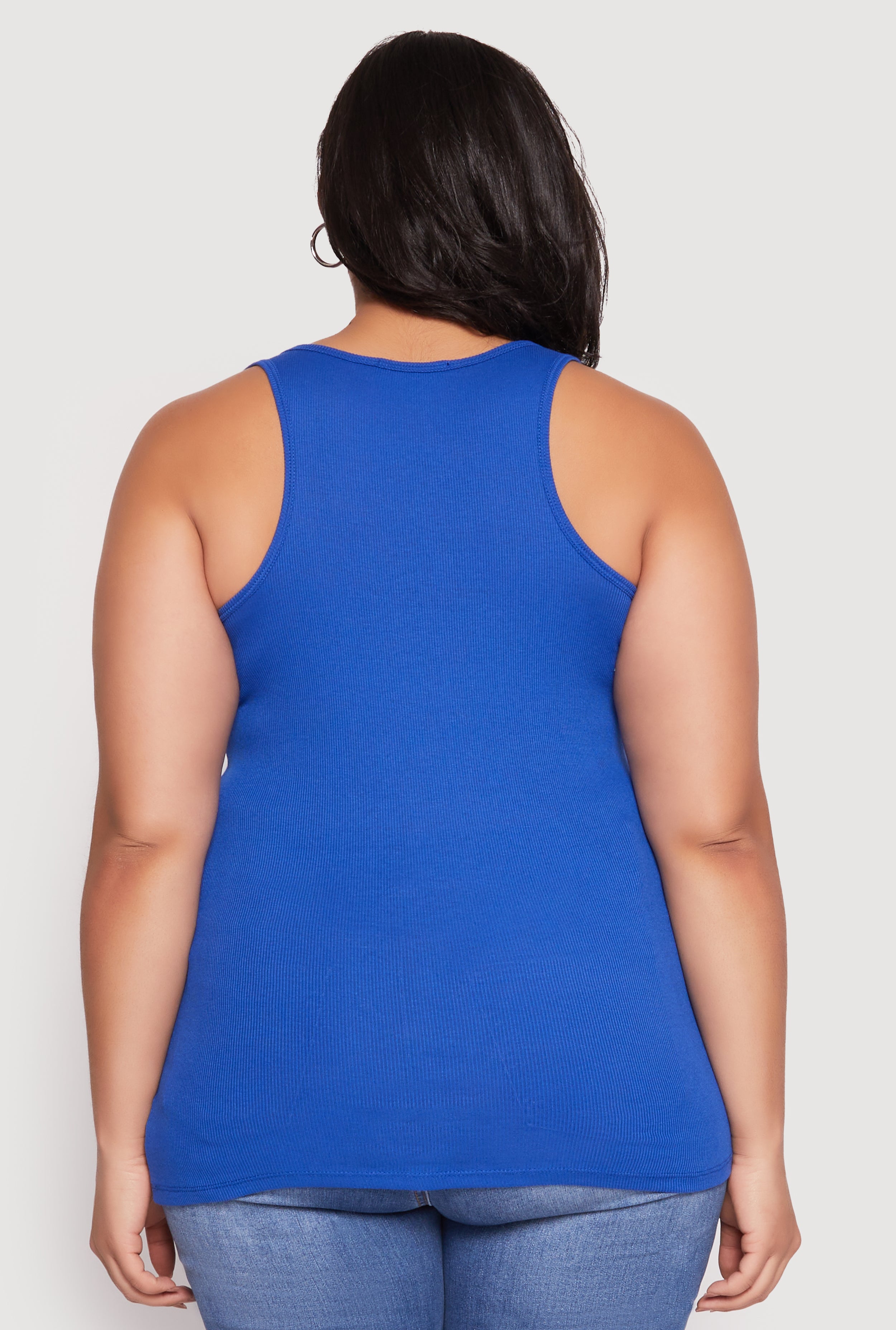 Plus Size Rib Knit Tank Top