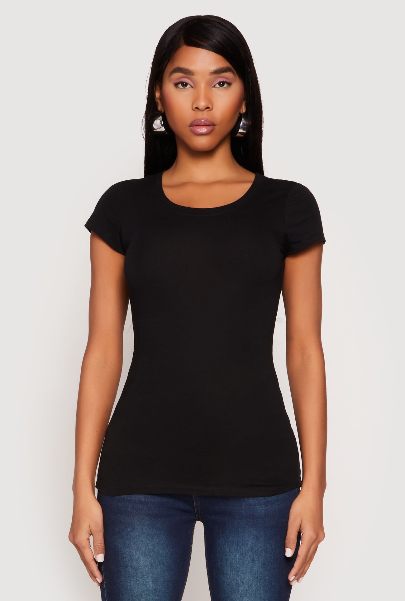 Basic Scoop Neck Tee