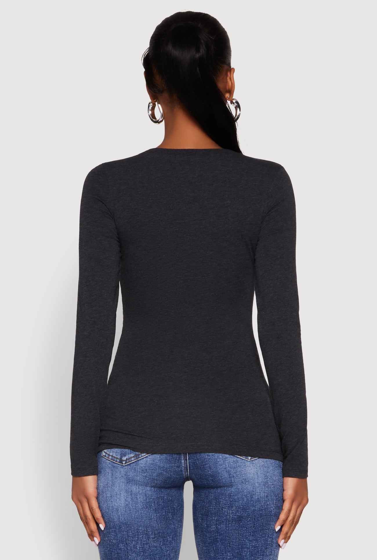 Basic Crew Neck Long Sleeve Tee
