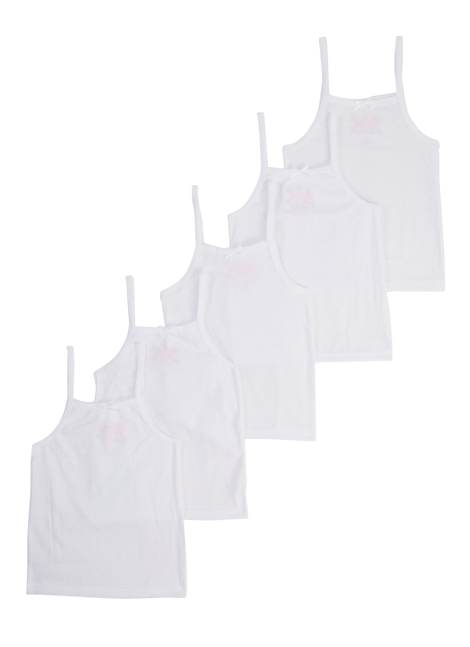 Comfortable Bralettes Pack Girls Cotton Training Bras 5-Pack - Lace Trim Cropped Camis For Teens Ages 10-15 Training Bra For Girls 10-12