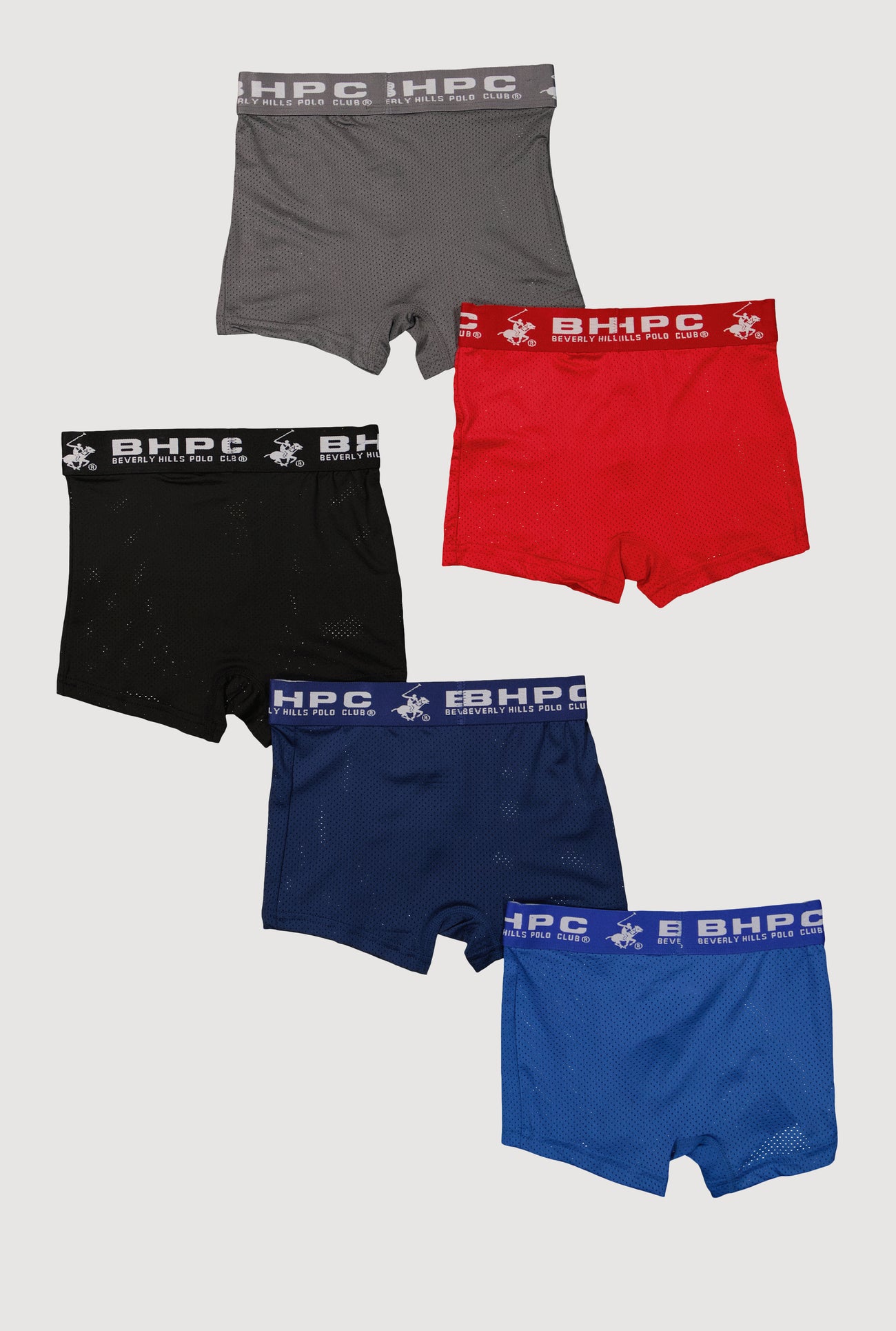 Boys Jersey Mesh Comfortable Fit Boxer Briefs 5 Pack