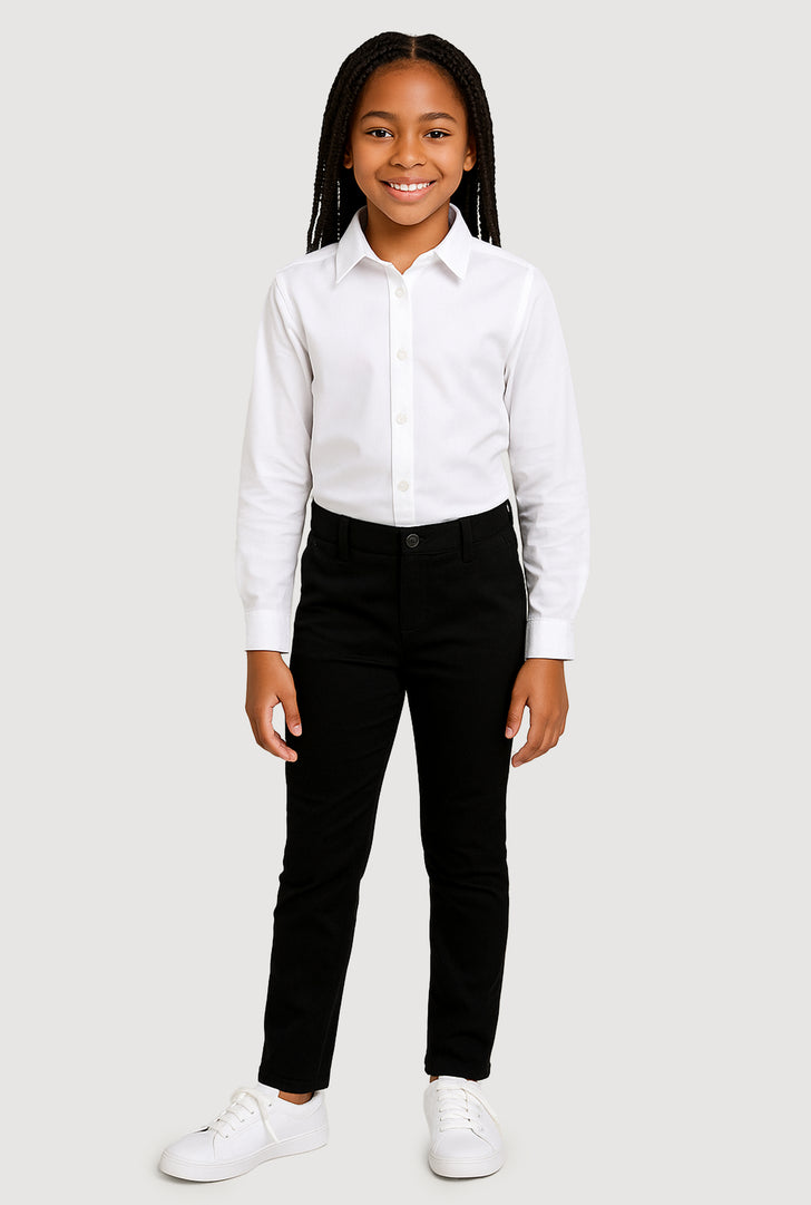 girls black dress pants GEORGE PREOWNED Junior - Size 16 The fabric is also breathable and anti Junior Black Skinny Pants |