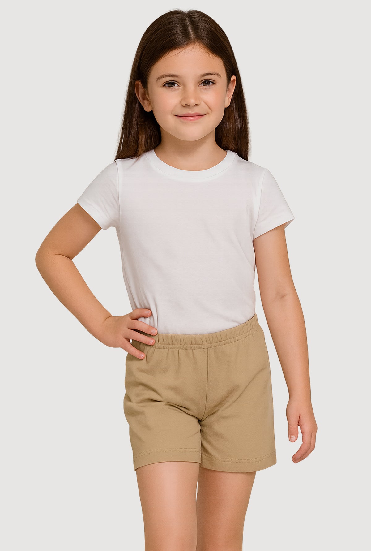 A2Y Women's Basic Solid Cotton Mid Thigh High Rise Biker Bermuda Shorts