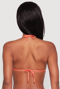 Tie Back Triangle Bikini Top