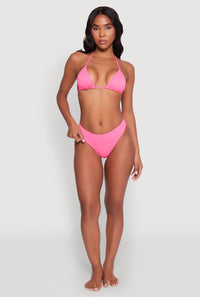 Halter Neck Triangle Bikini Top