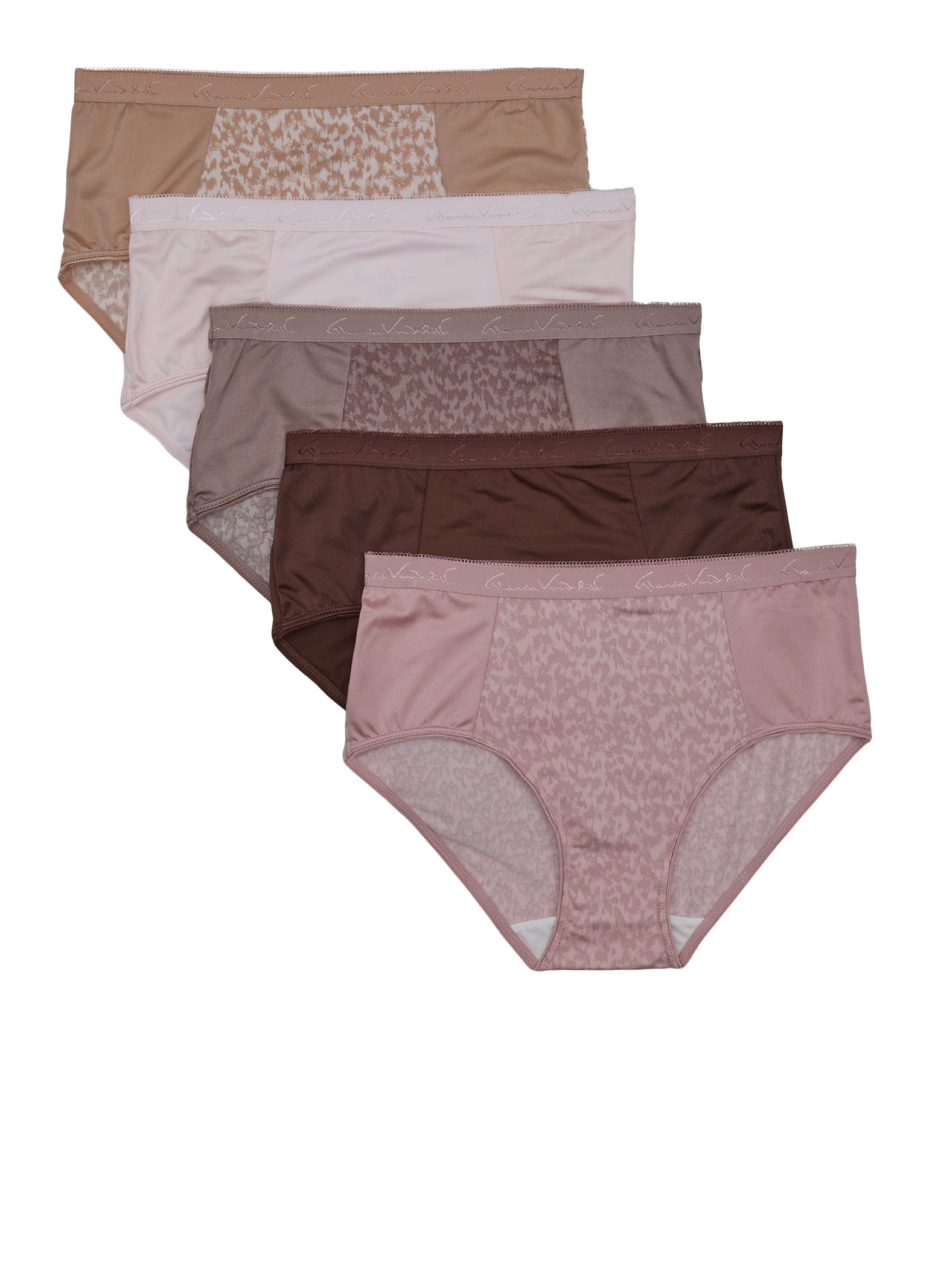 Patterned Hipster Brief Panty 5 Pack - Multi Color