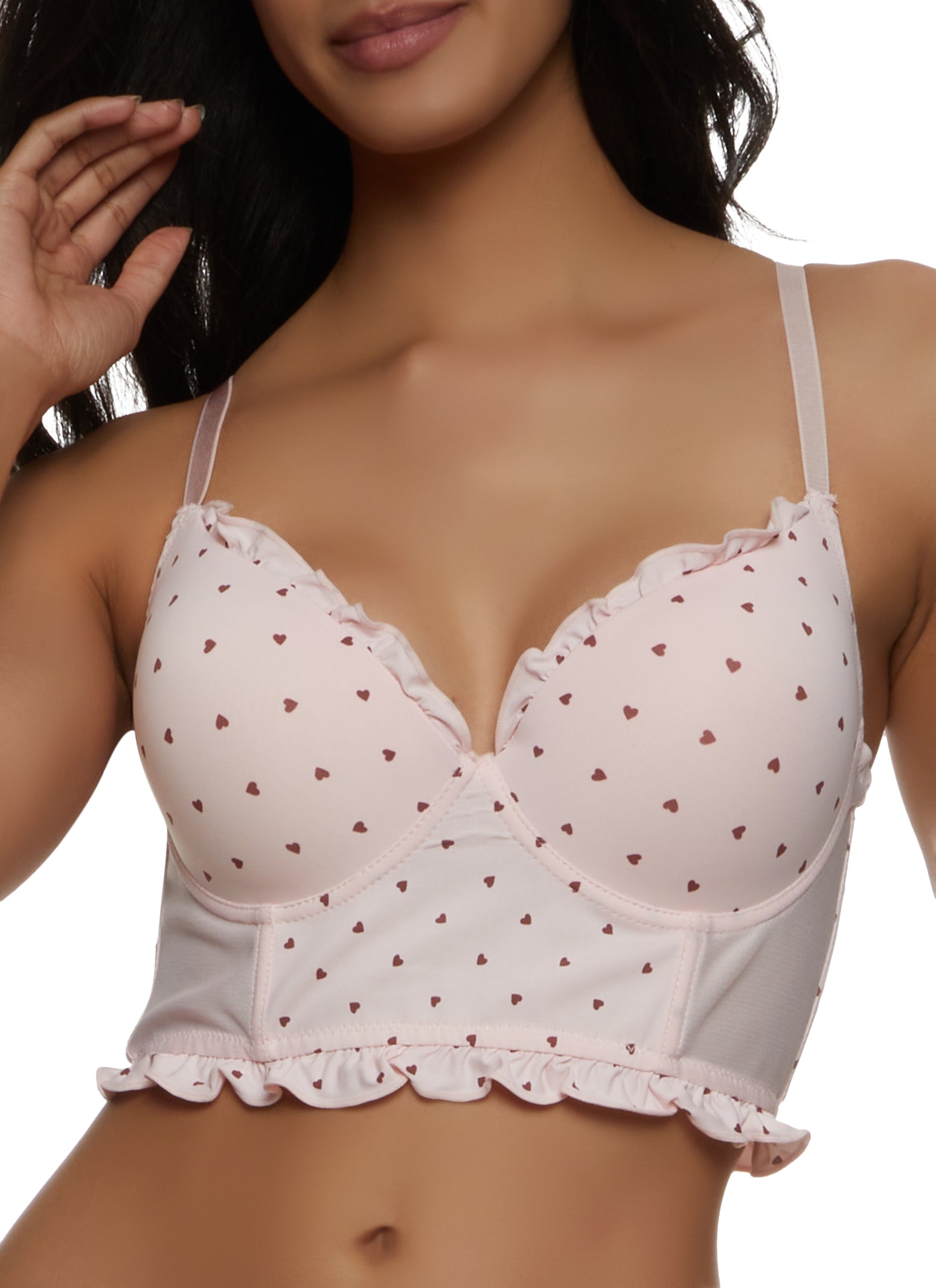 Pink Longline Bras  Strapless, Push Up, Plunge, Padded & More