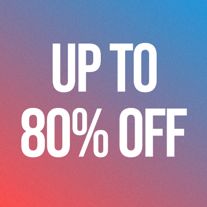 UP TO 80% OFF