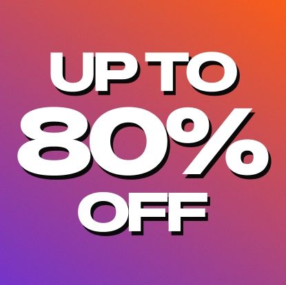 UP TO 80% OFF