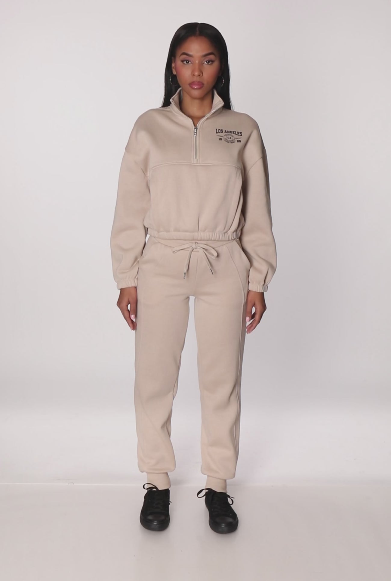 Los Angeles 1980 Graphic Half Zip Pullover