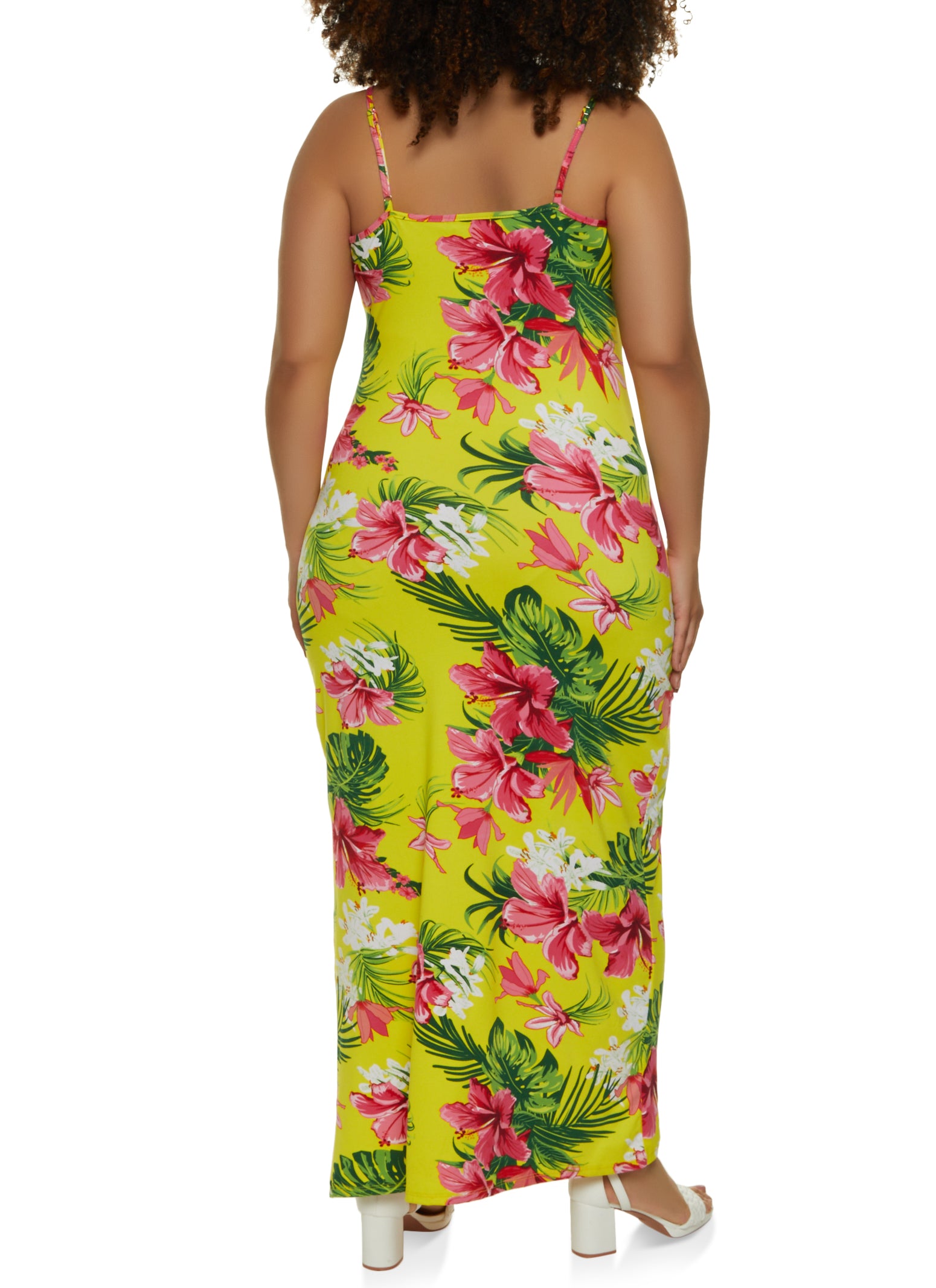 Plus Size Floral Maxi Cami Dress