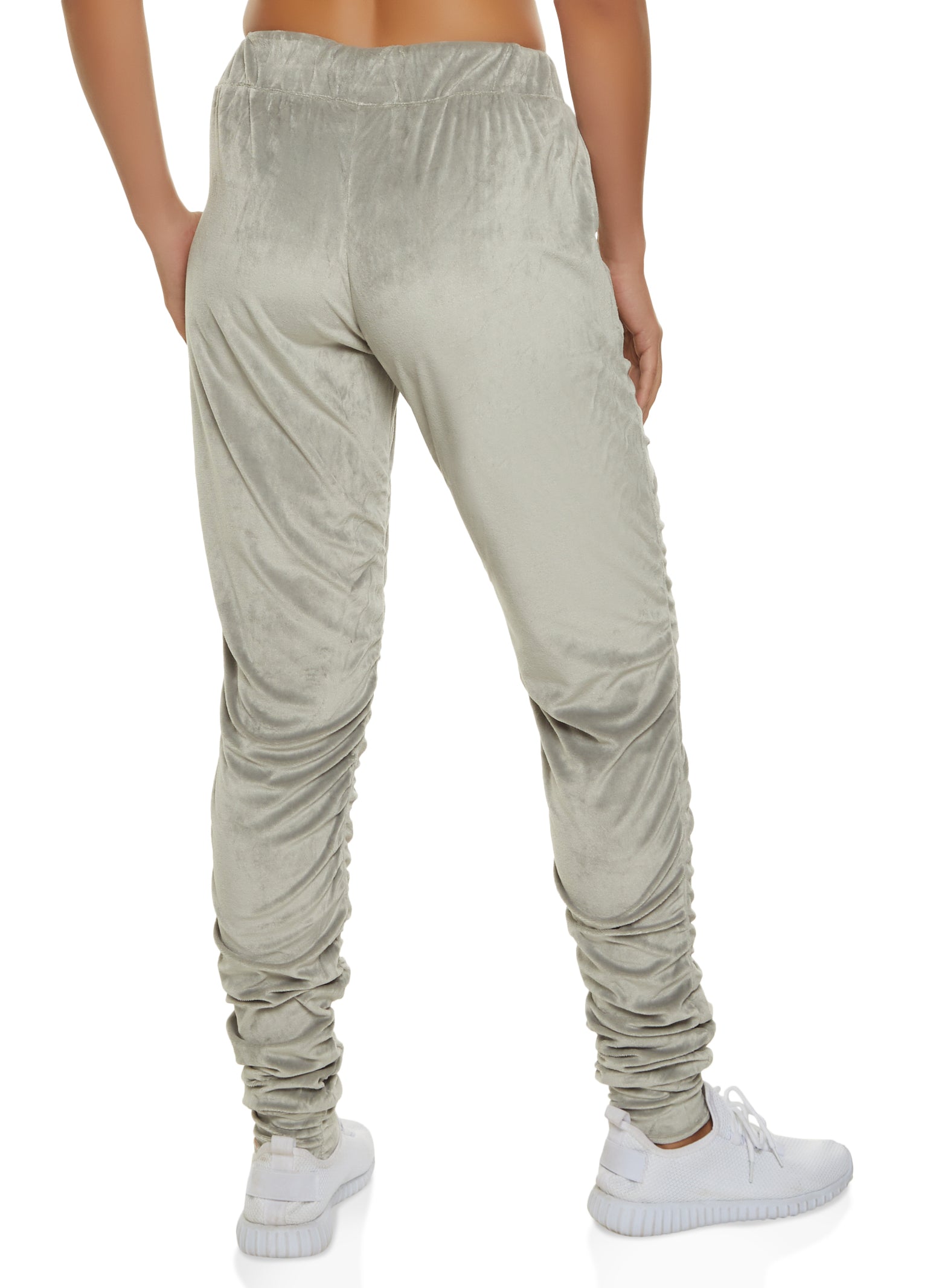 Velour Stacked Joggers