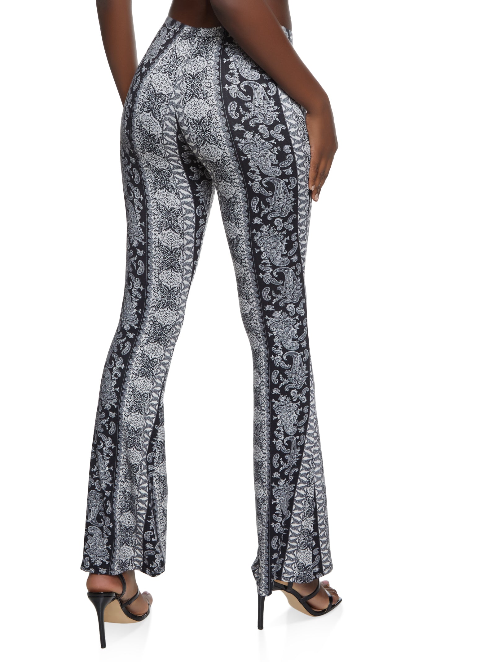 Kehlani White High Waist Flared Tailored Trousers – Club L London - USA