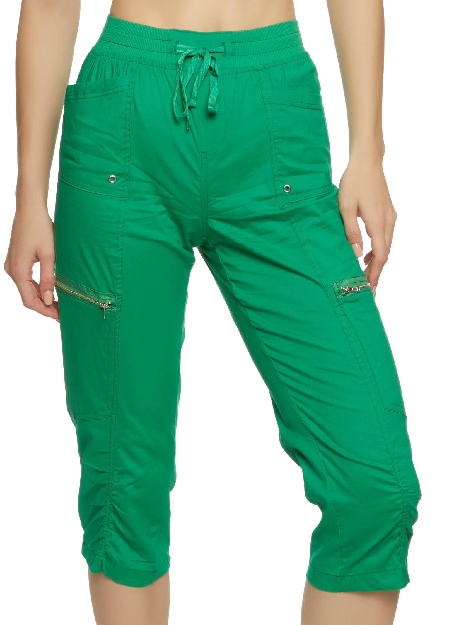 Zip Pocket Capri Pants