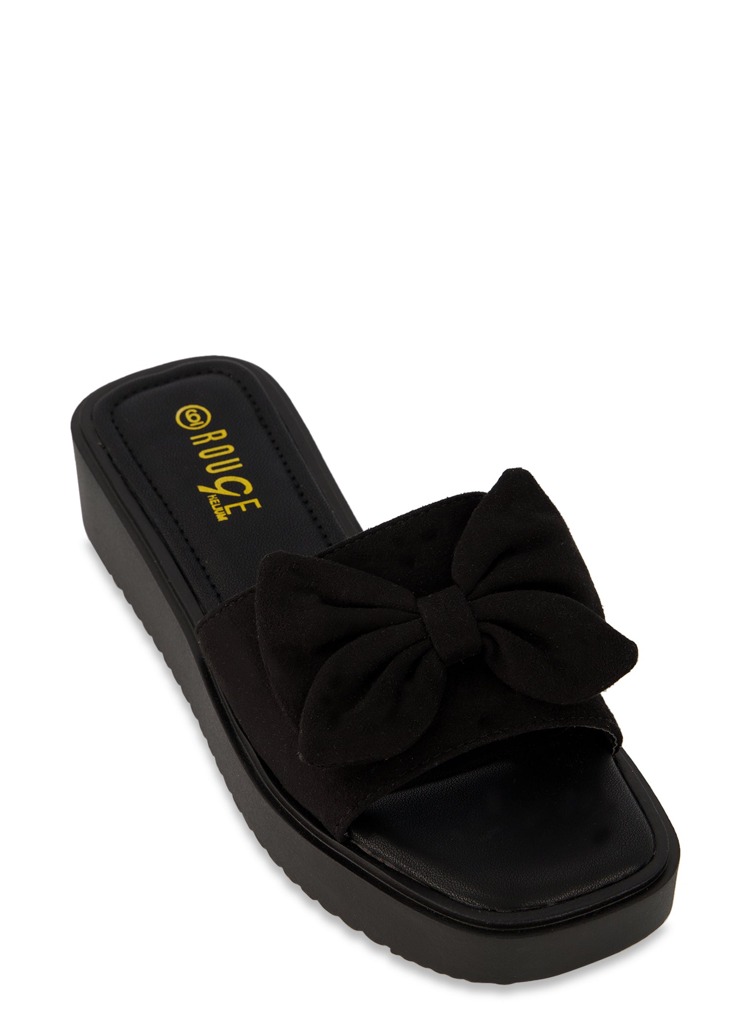 Bow Band Slide Sandals