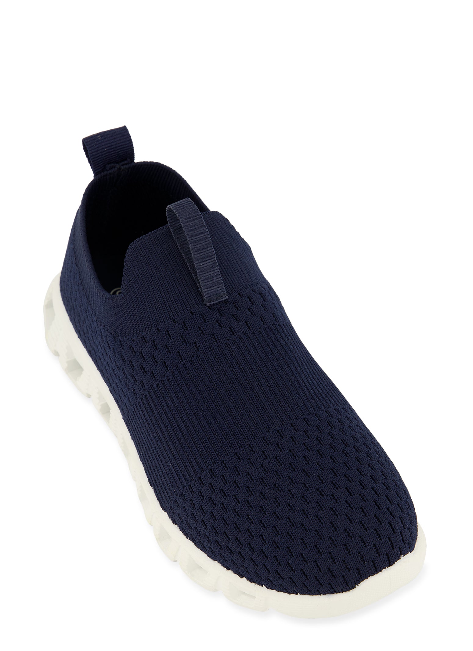 dark blue slip on shoes