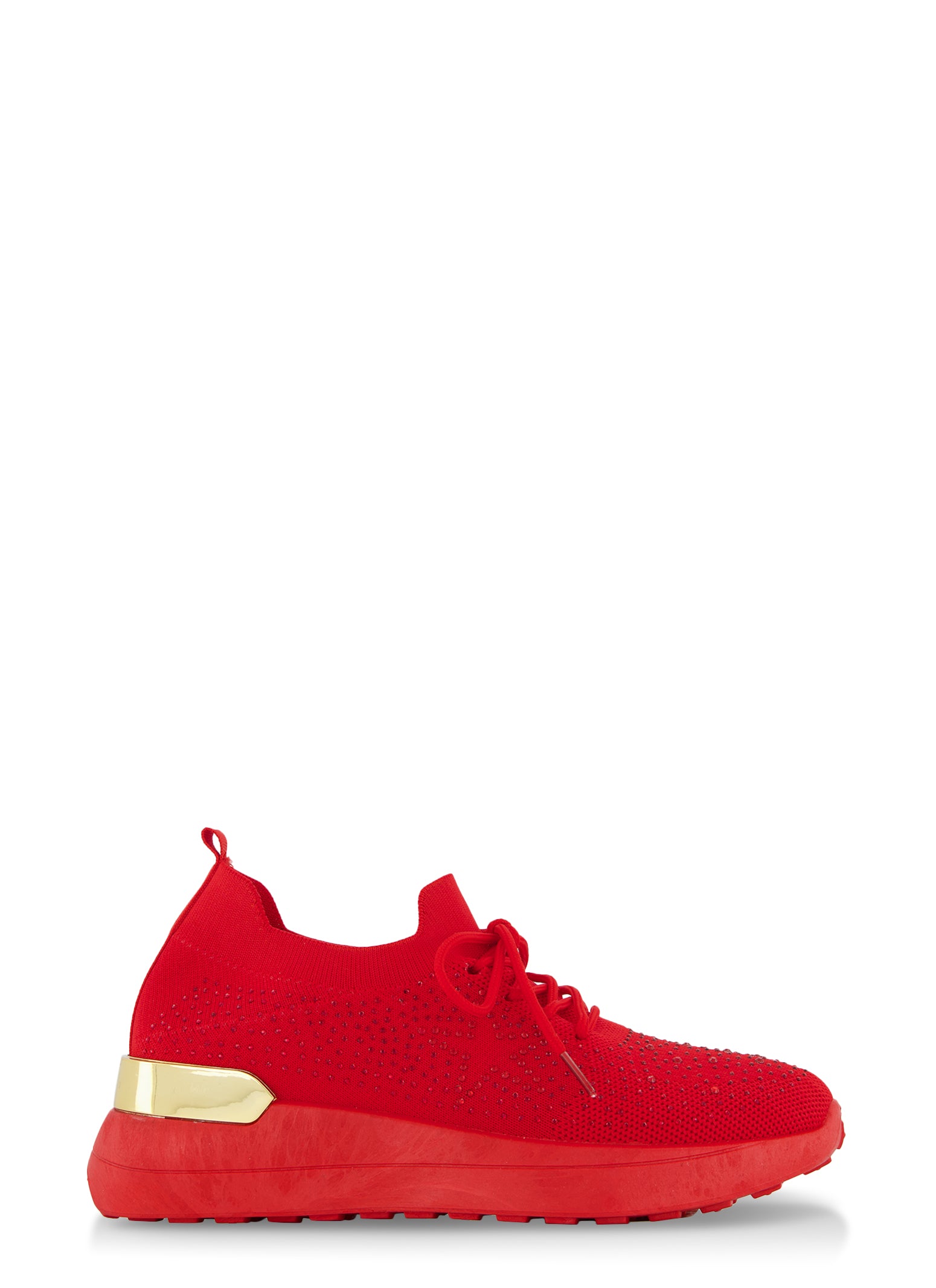 Red rhinestone deals sneakers