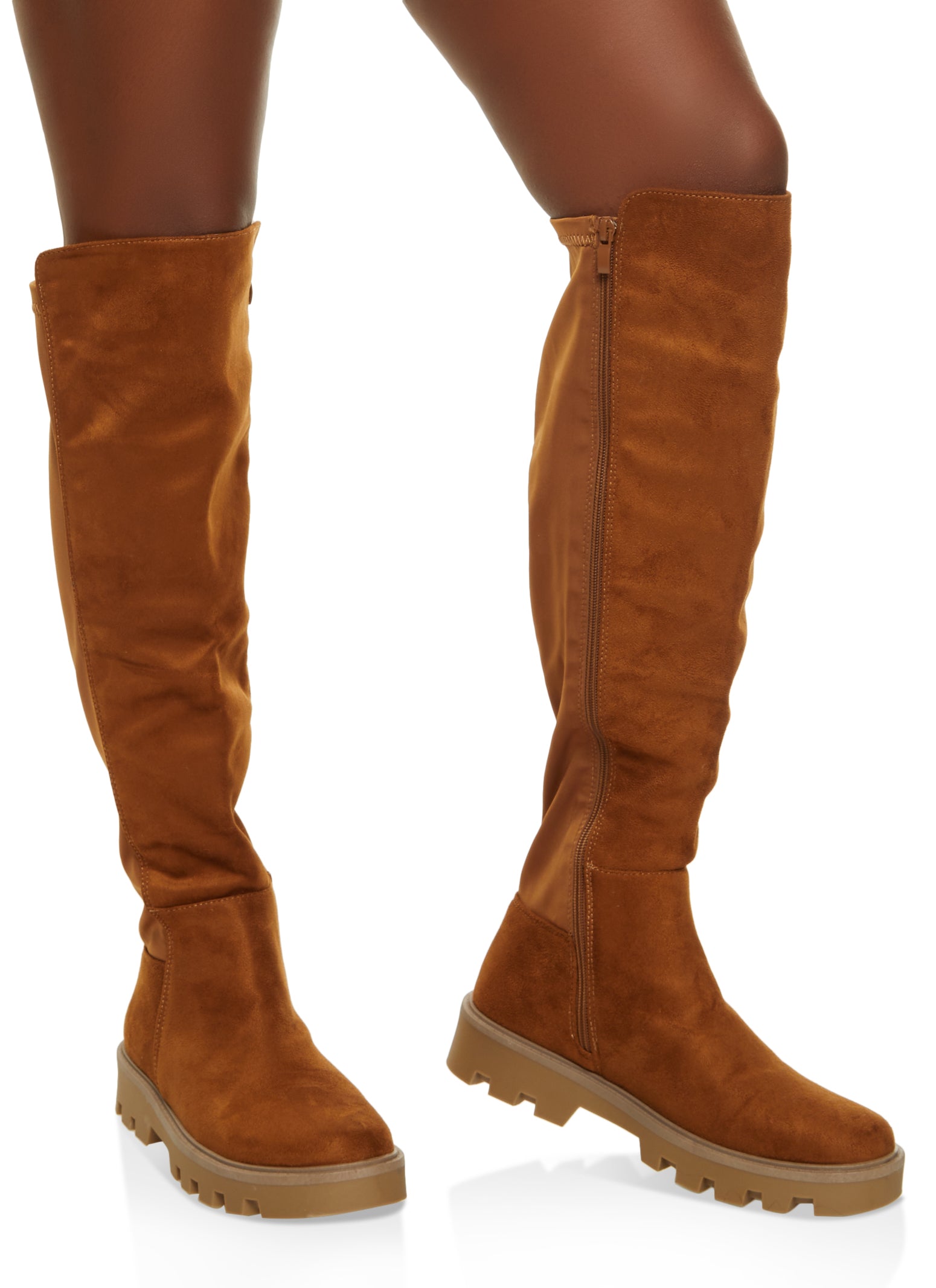 Elastic Back Platform Boots