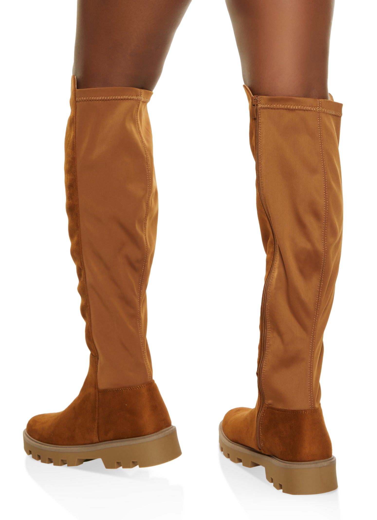 Elastic Back Platform Boots