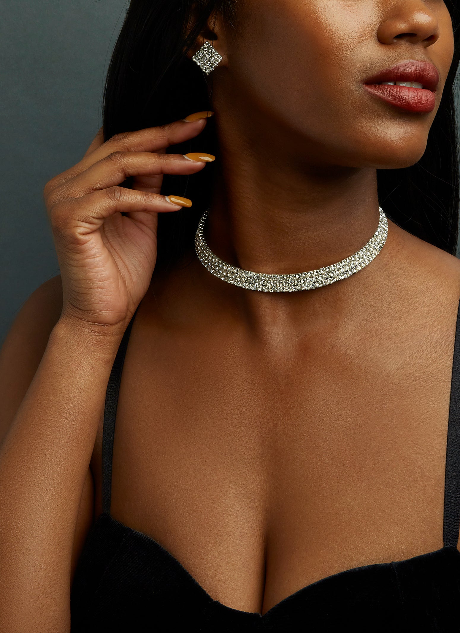 Aaliyah diamond choker Clearance