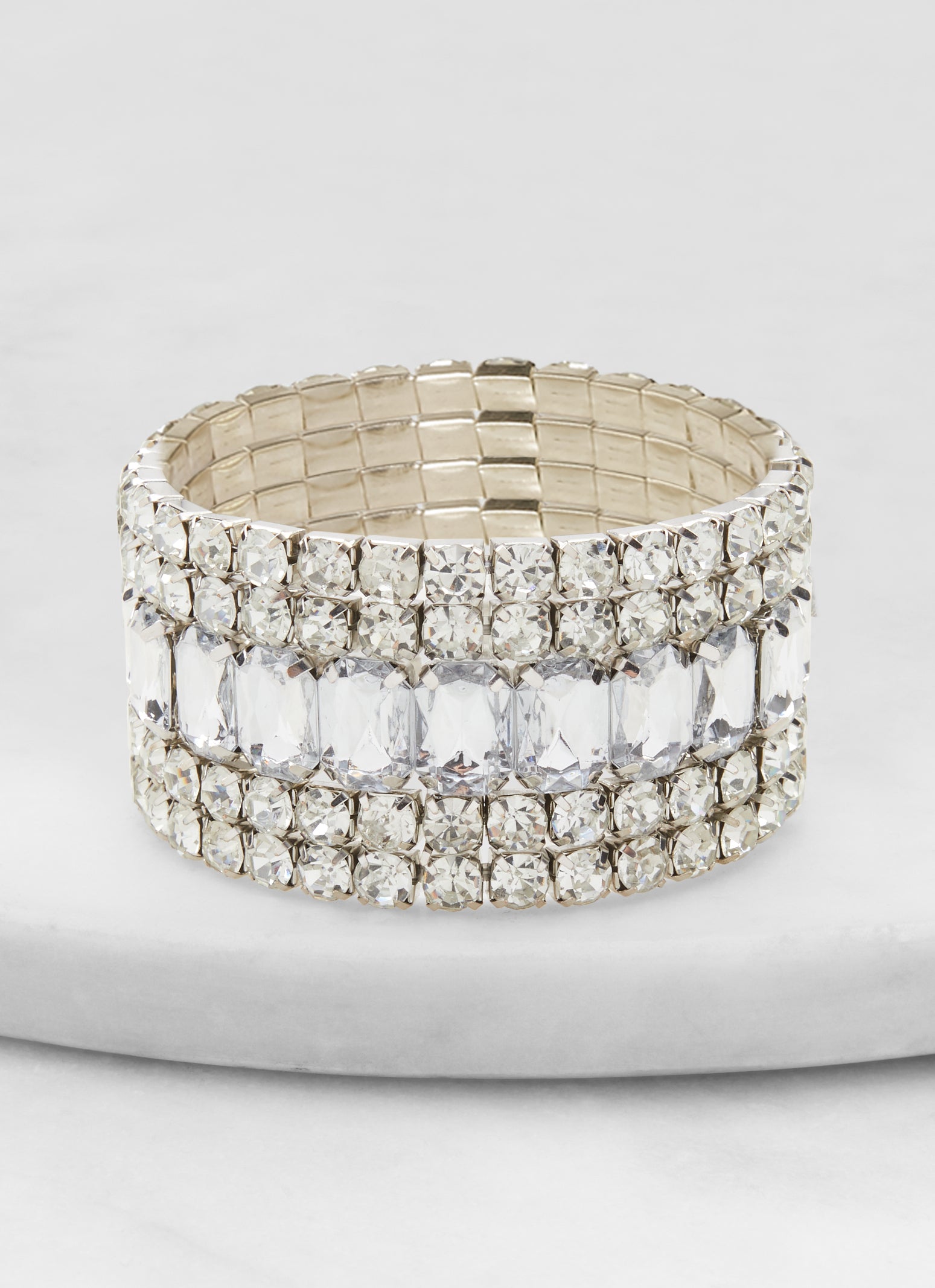 Assorted Rhinestone Stretch Bracelets