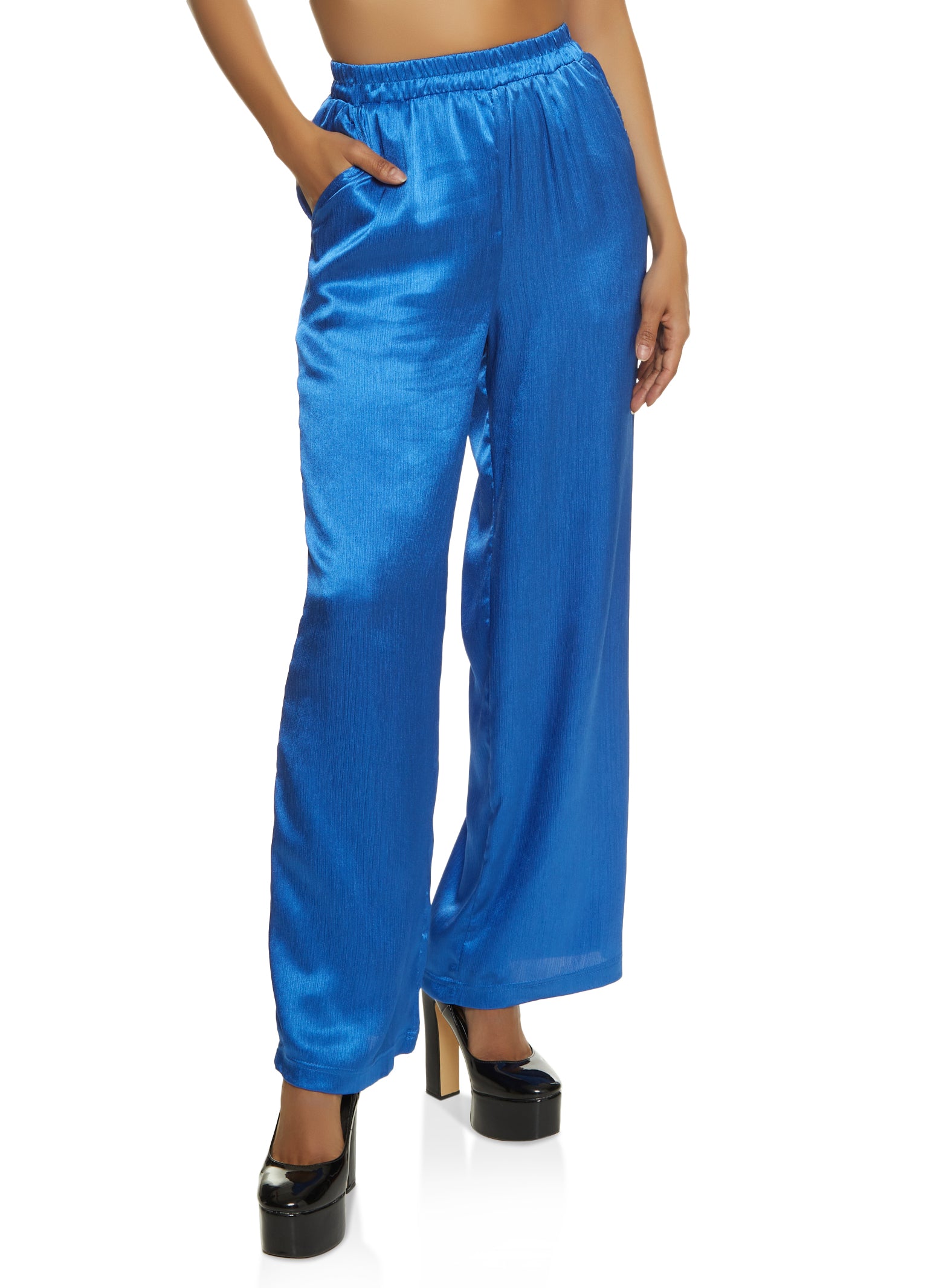 Buy MUNAFIE Belly Dance Arab Carnival Satin Pants Light Blue at Amazon.in
