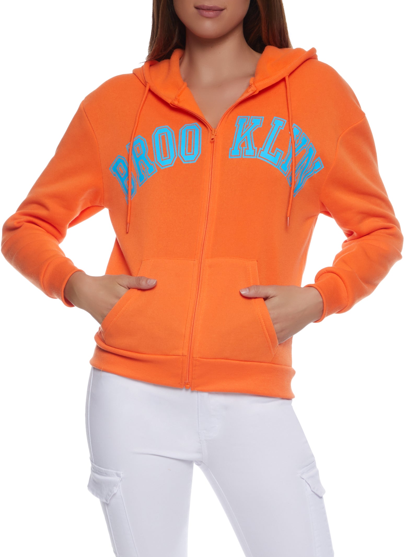 Brooklyn Graphic Zip Up Hoodie