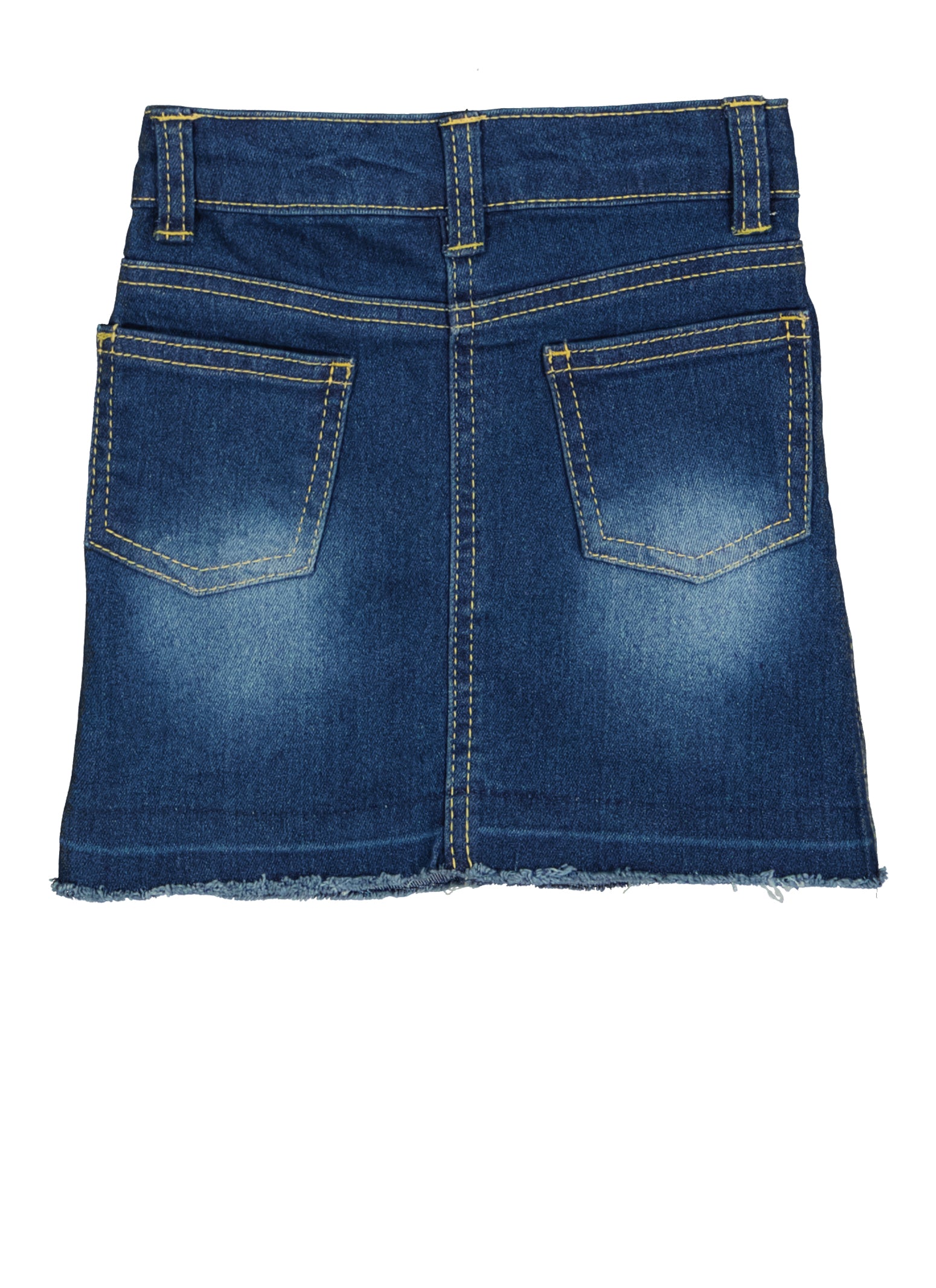 Toddler Girls Frayed Denim Skirt