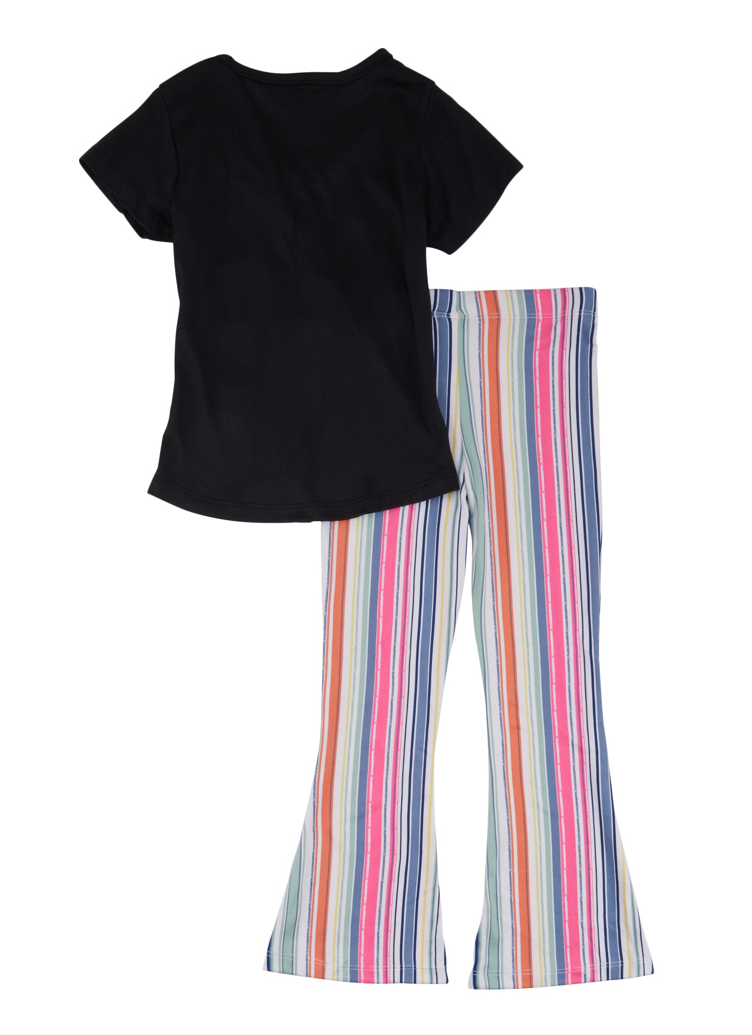 Toddler Resort Wear | Girls Lace Halter Top & Striped Wide Leg Pants – Mia  Belle Girls