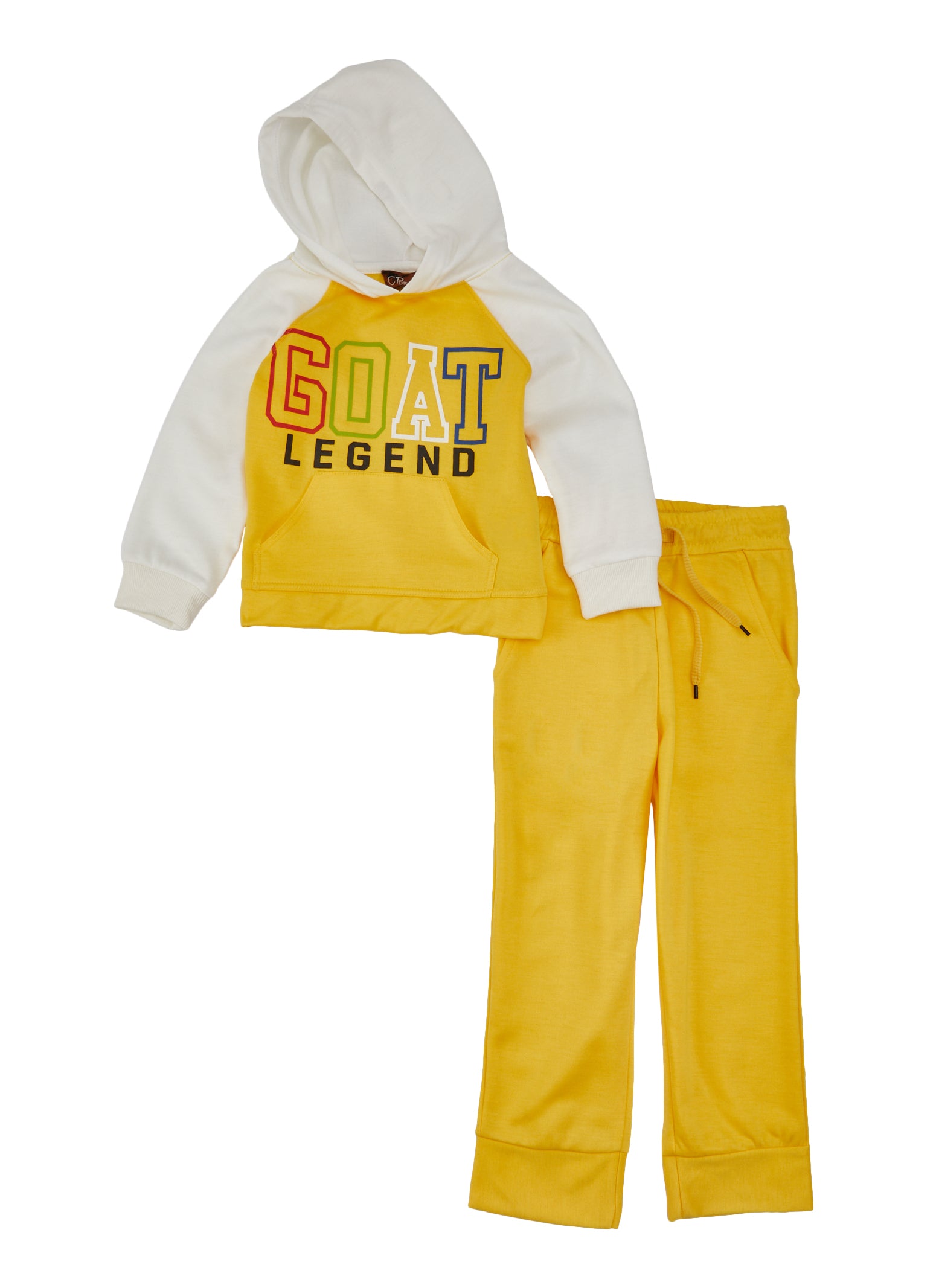 Little Boys Color Block GOAT Legend Pullover Hoodie and Joggers
