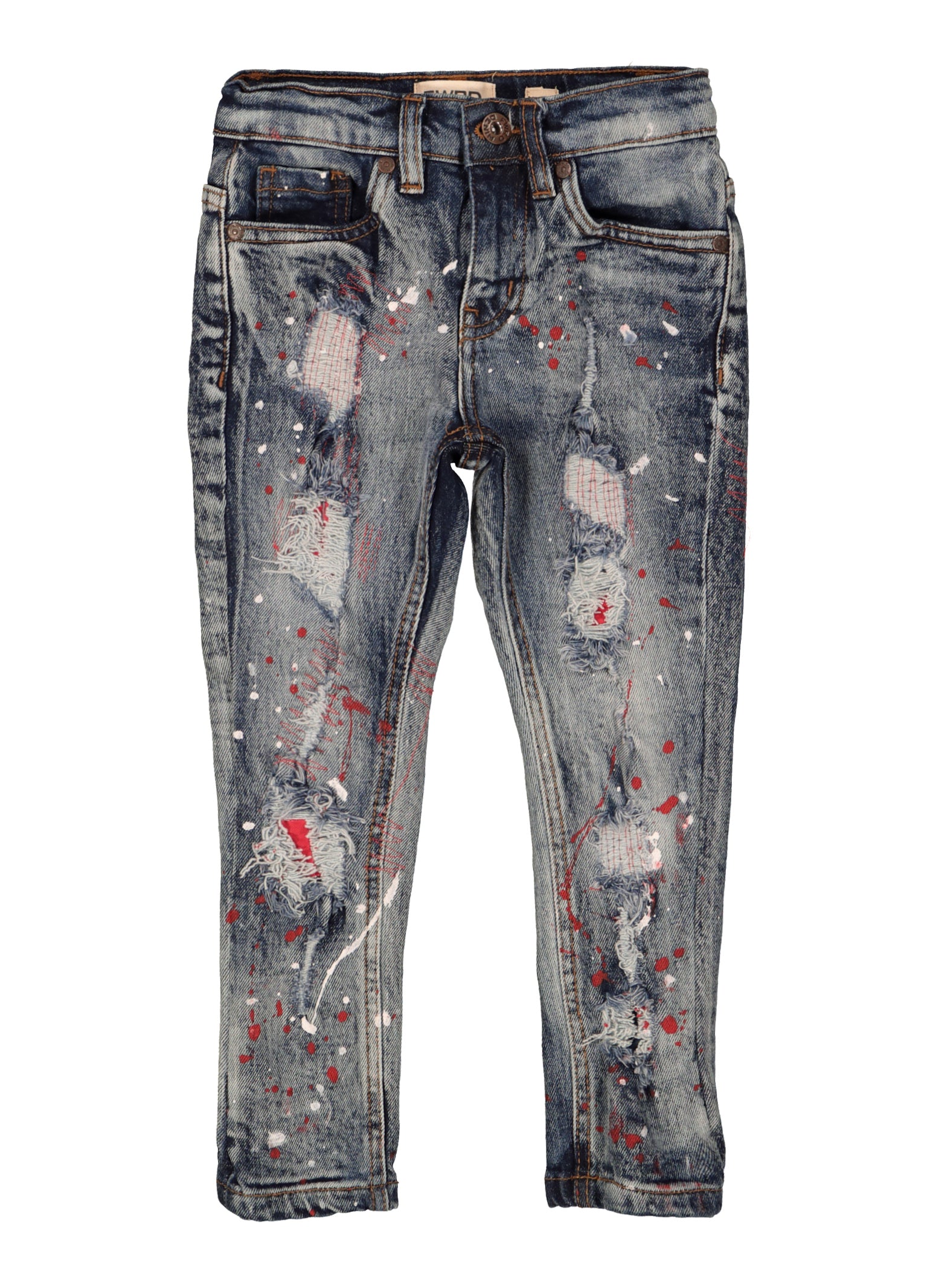 Little Boys Paint Splatter Detail Jeans