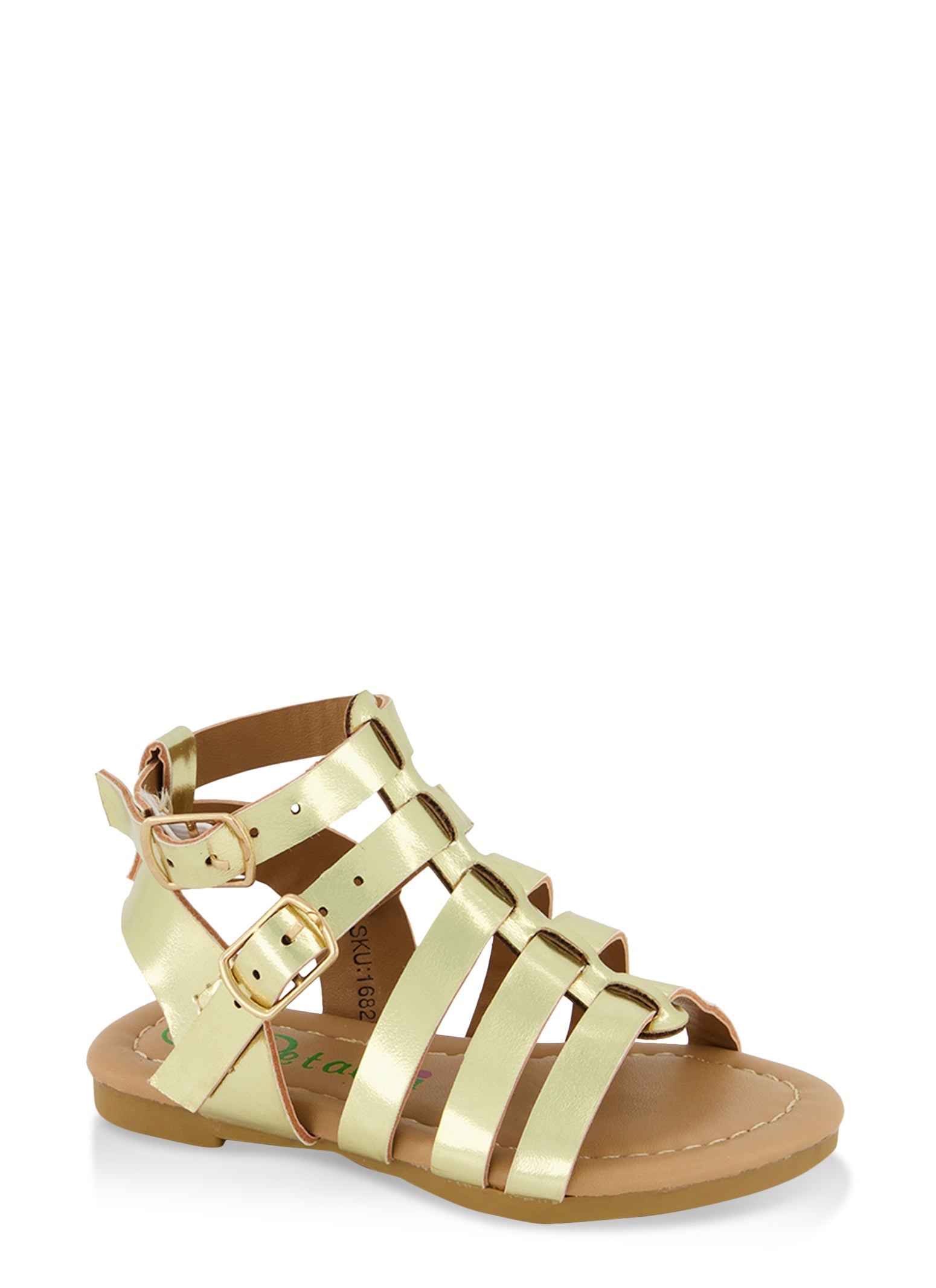 Baby Girls Double Buckle Strap Gladiator Sandals
