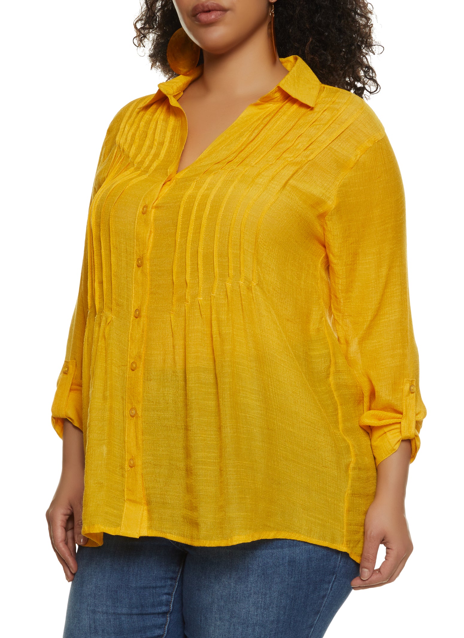 Gauze blouses plus clearance size