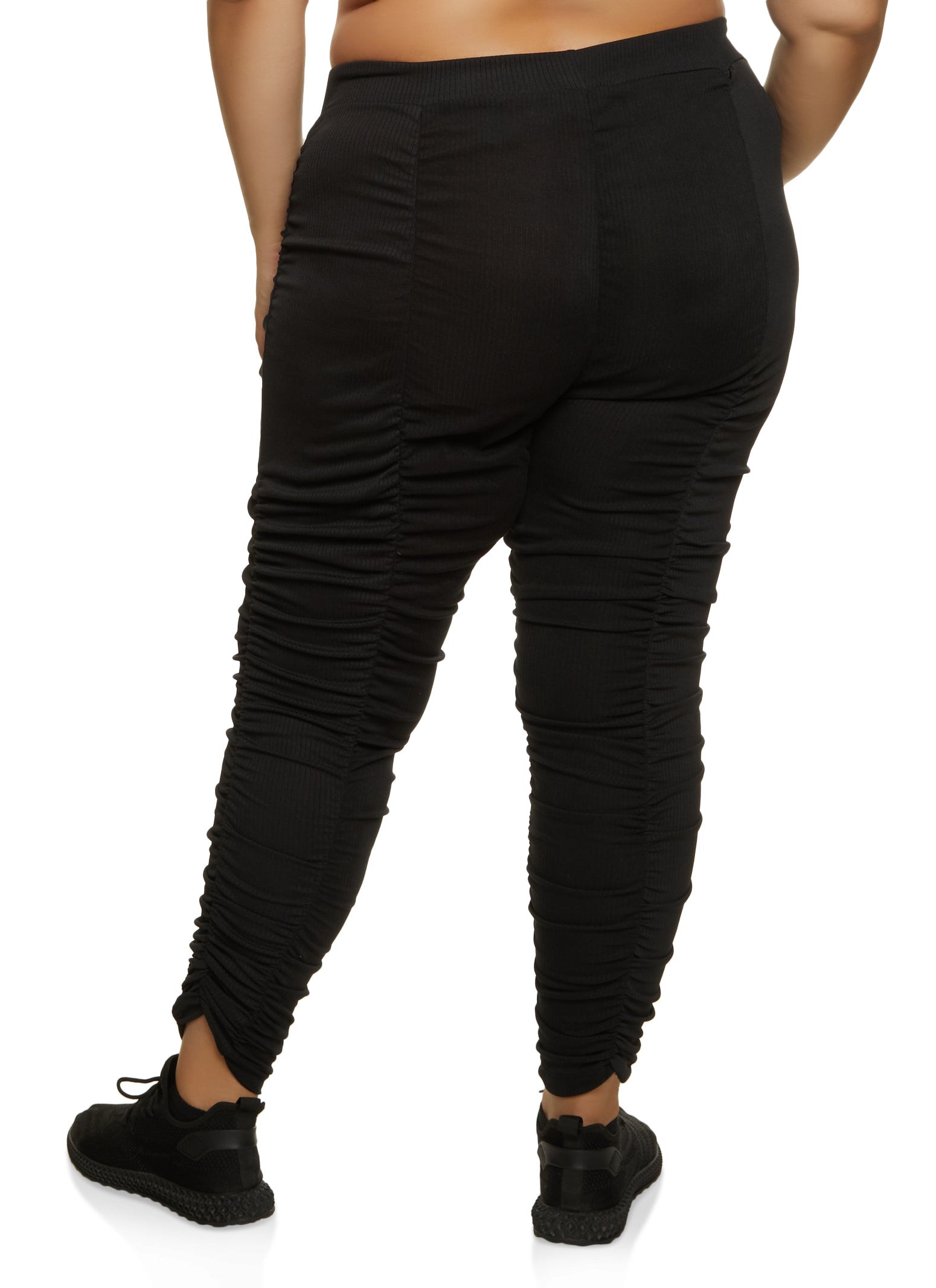 Stacked joggers plus size 2025