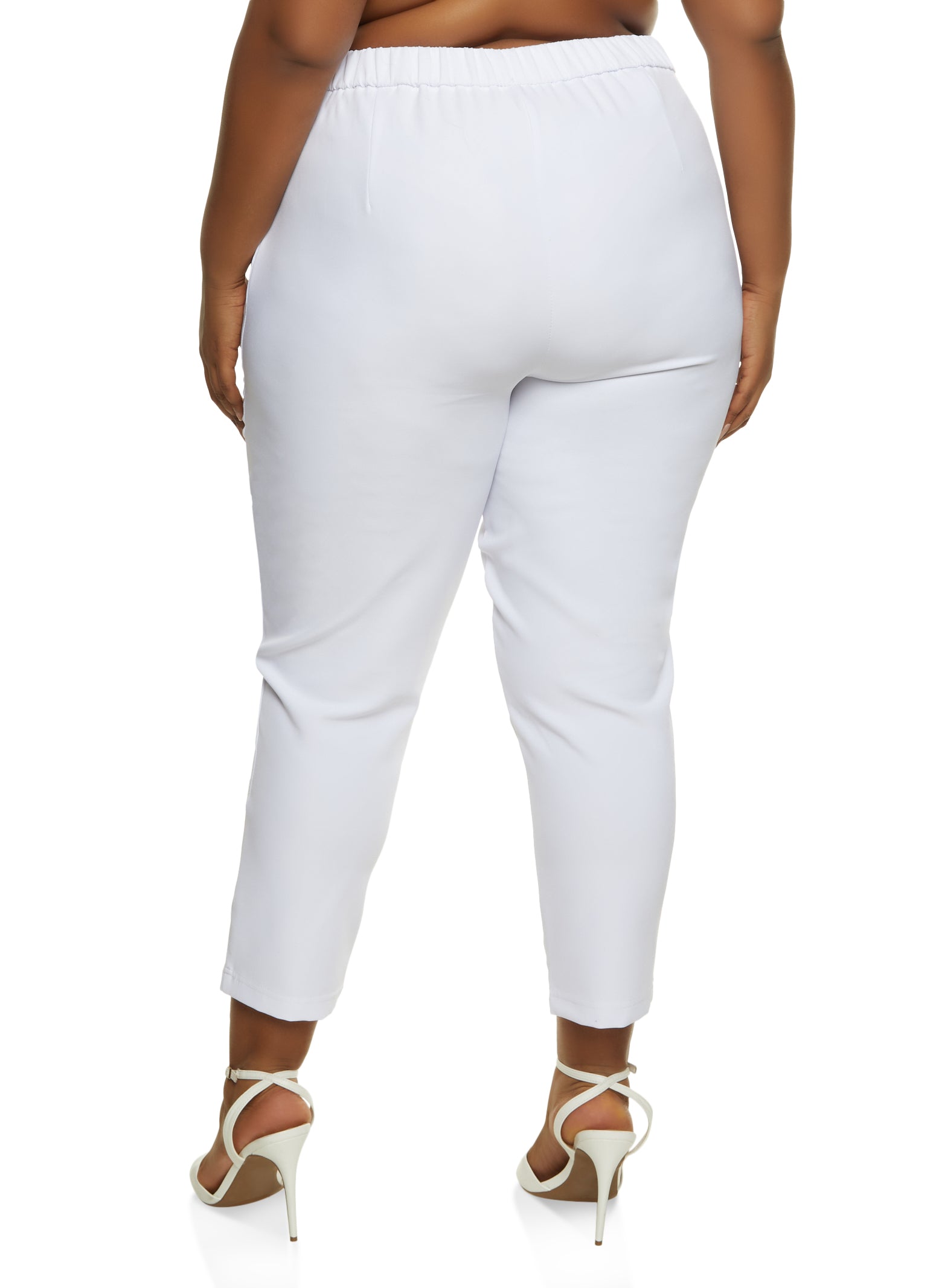 Plus Size Crepe Knit Dress Pants