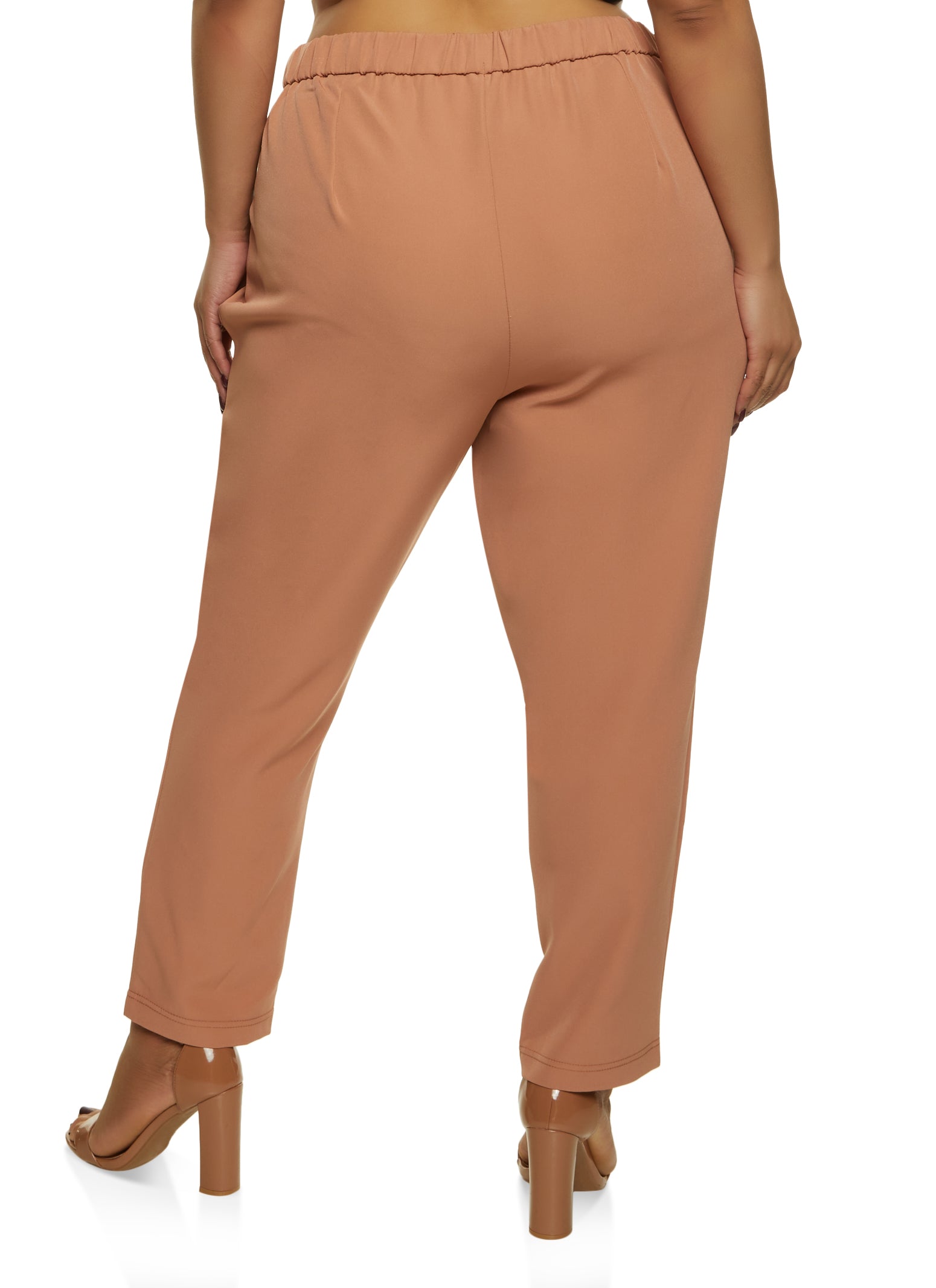 Plus Size Crepe Knit Dress Pants