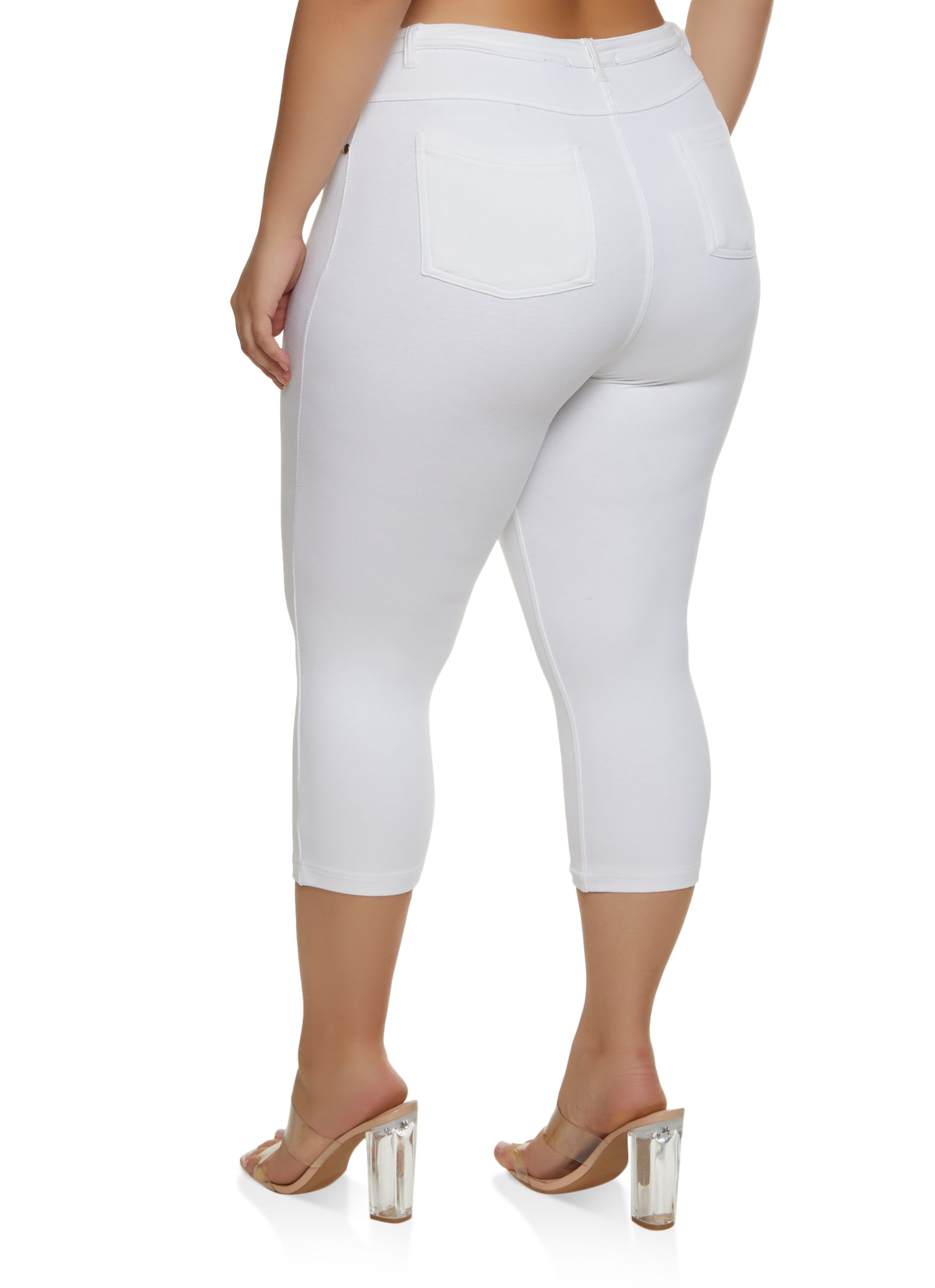 Plus Size Skinny Leg Capris