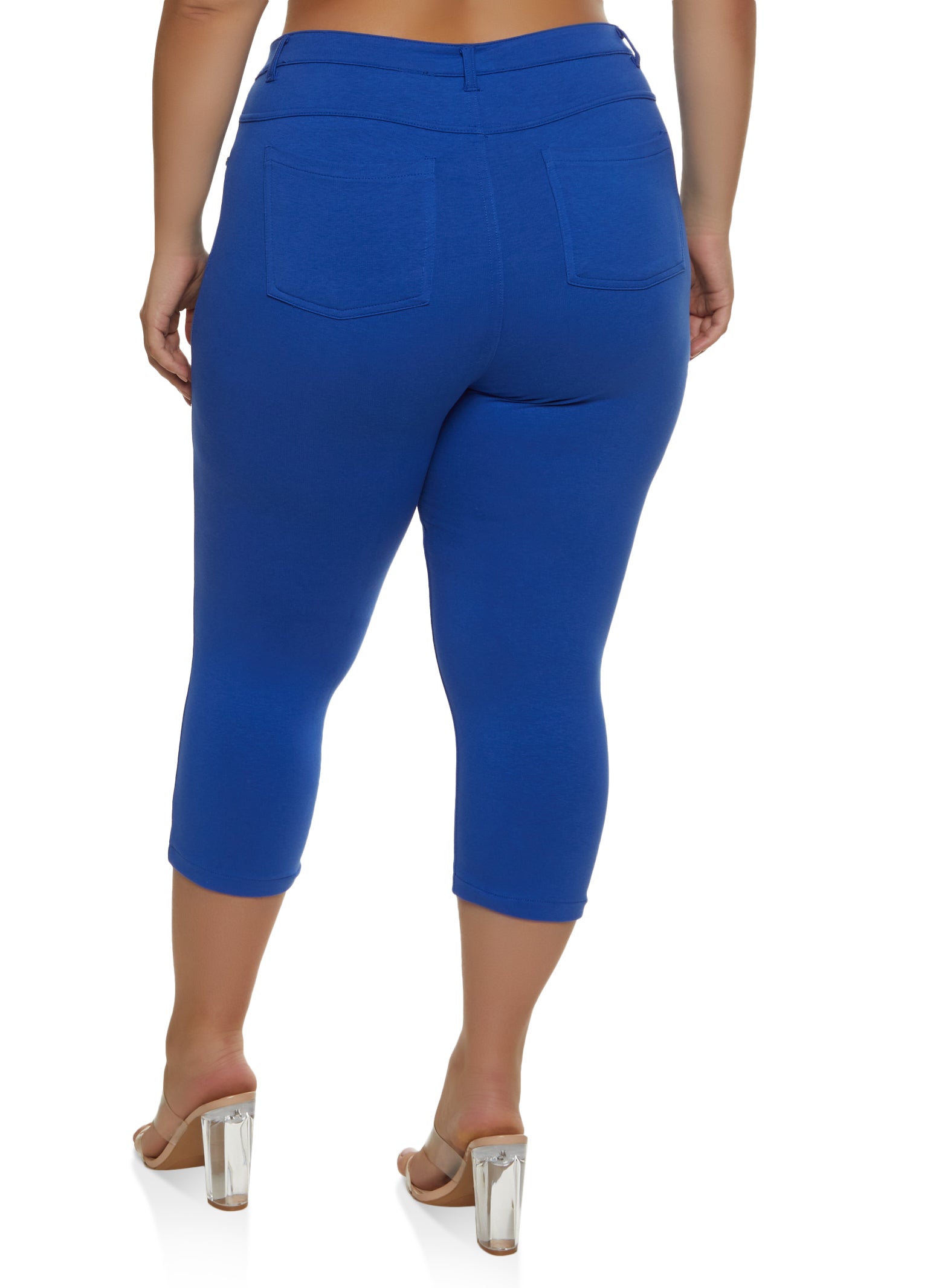 Plus Size Skinny Leg Capris