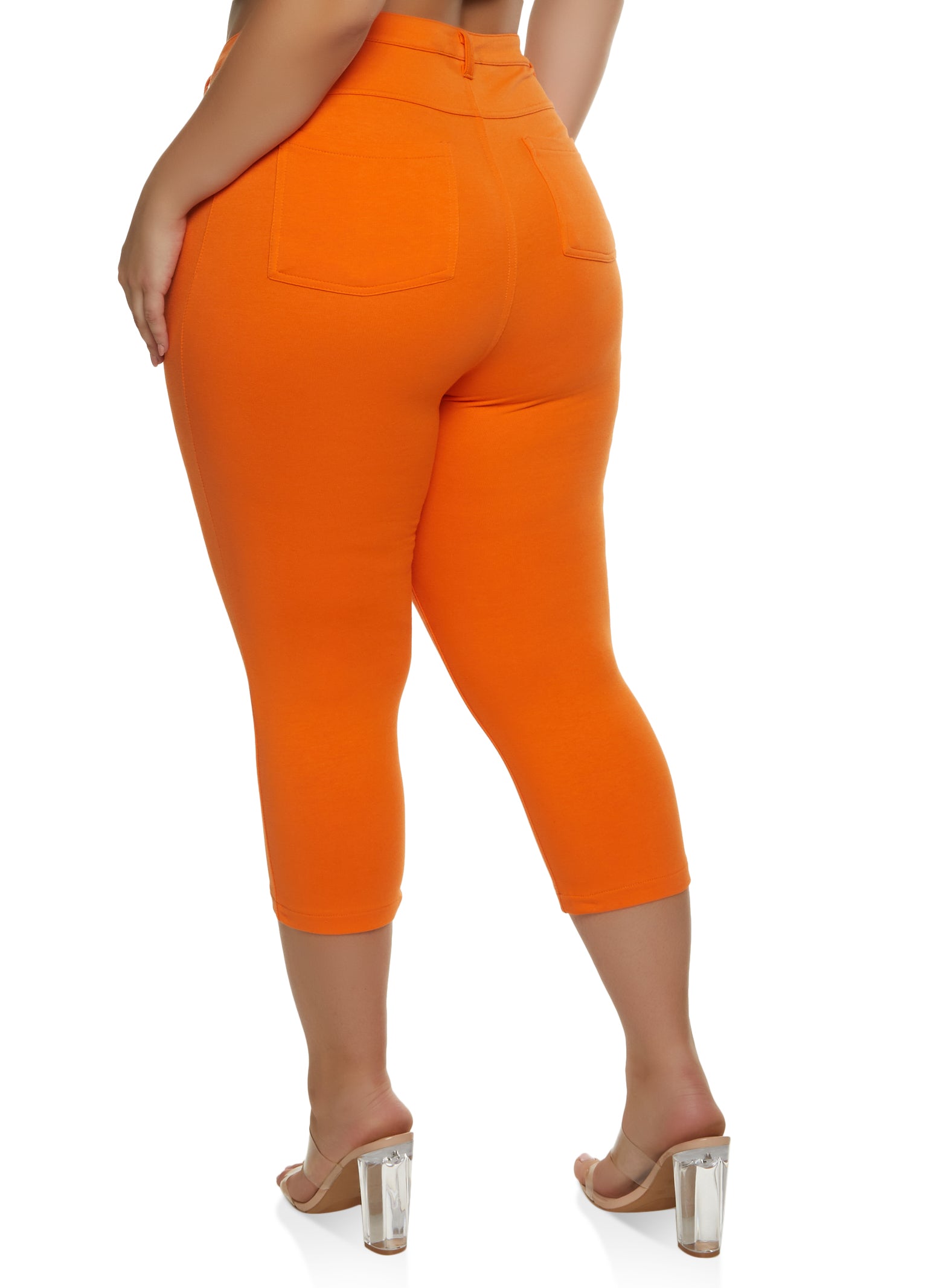 Plus Size Skinny Leg Capris