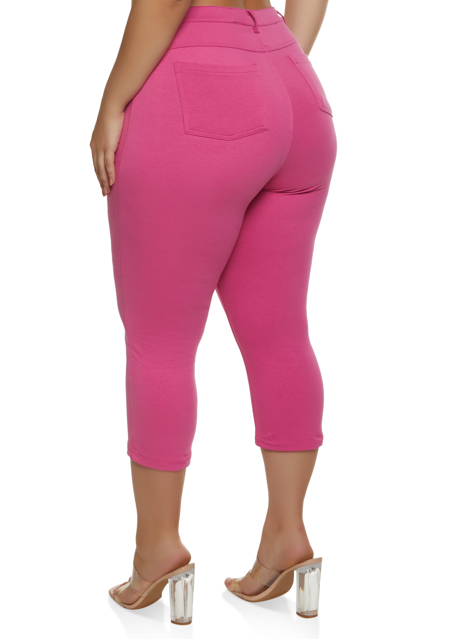 Plus Size Skinny Leg Capris