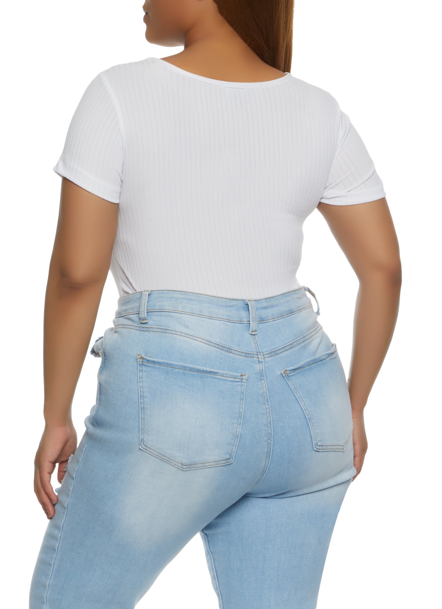 Plus Size Cut Out Bodysuit