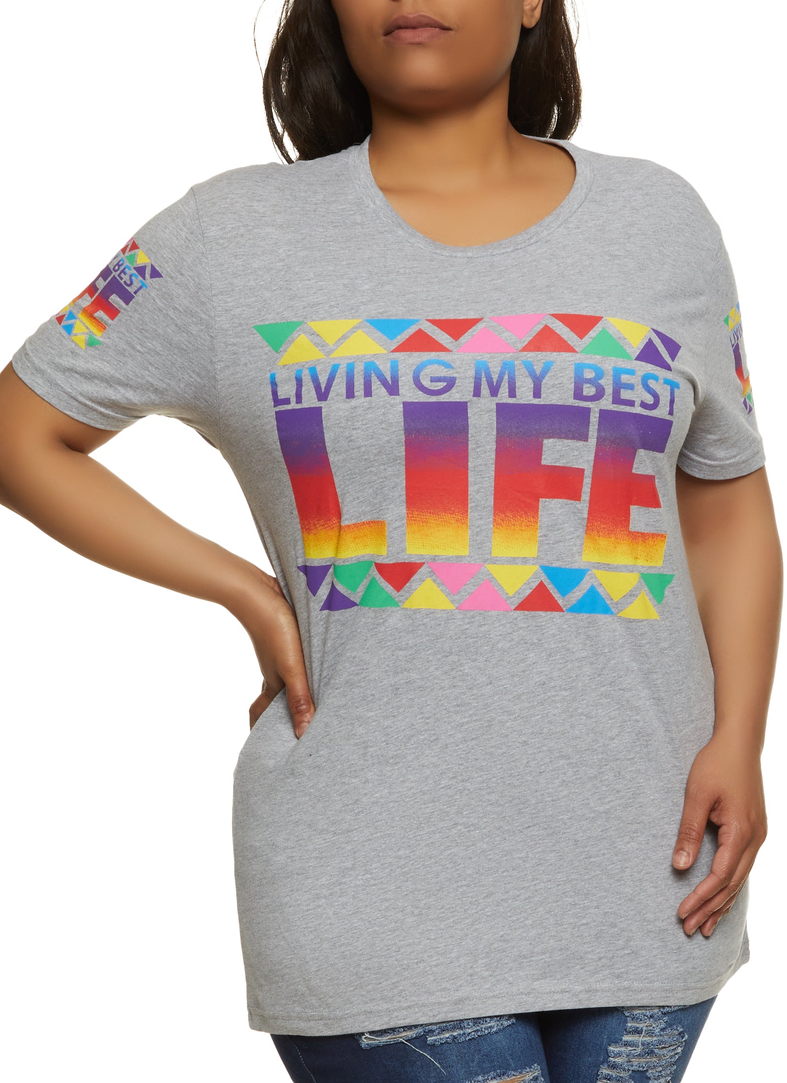 Plus Size Living My Best Life Tee